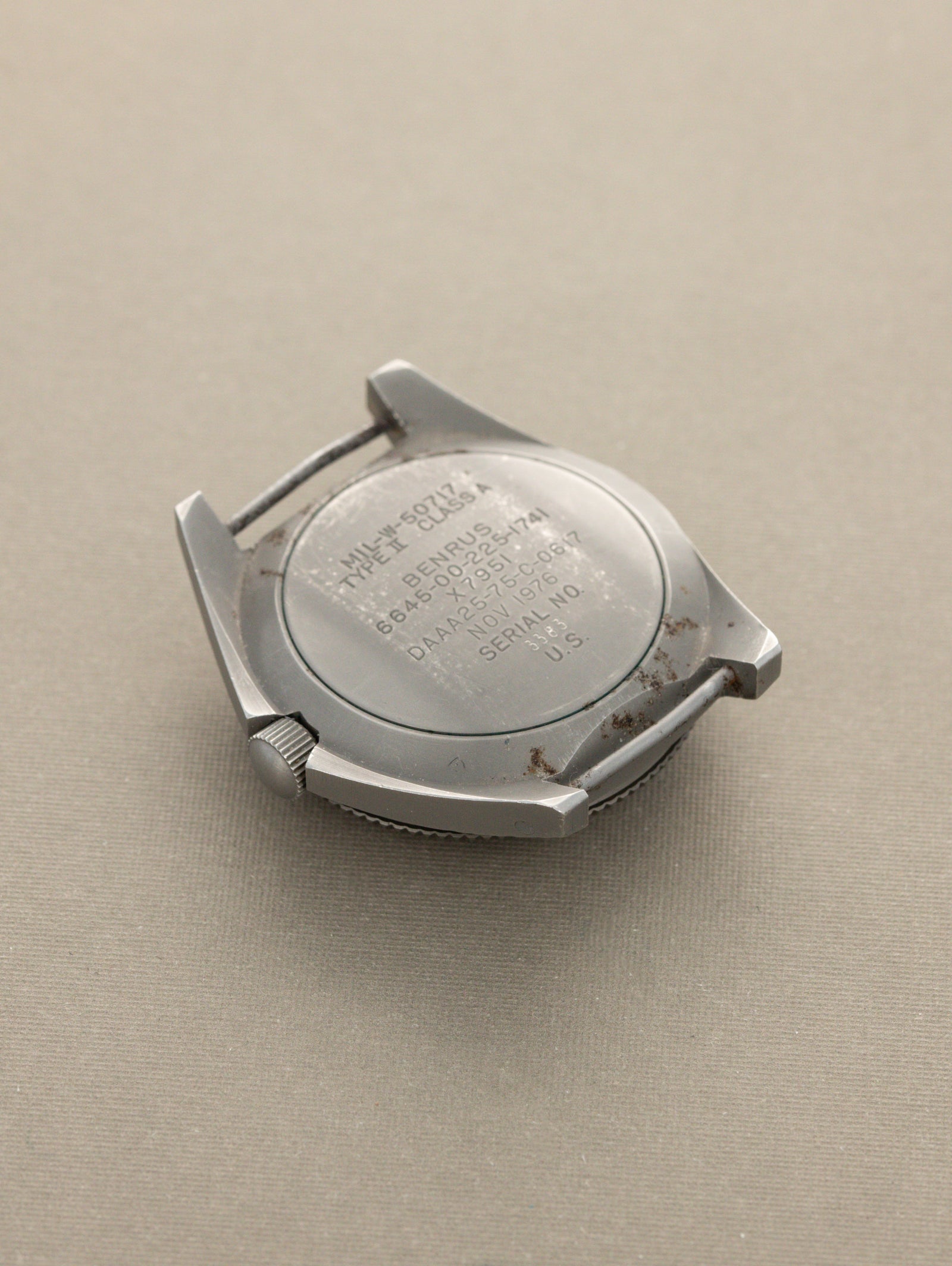 Benrus Type II Class A - 'Sterile' Dial Military Issued w/ Blue Prototype Bezel