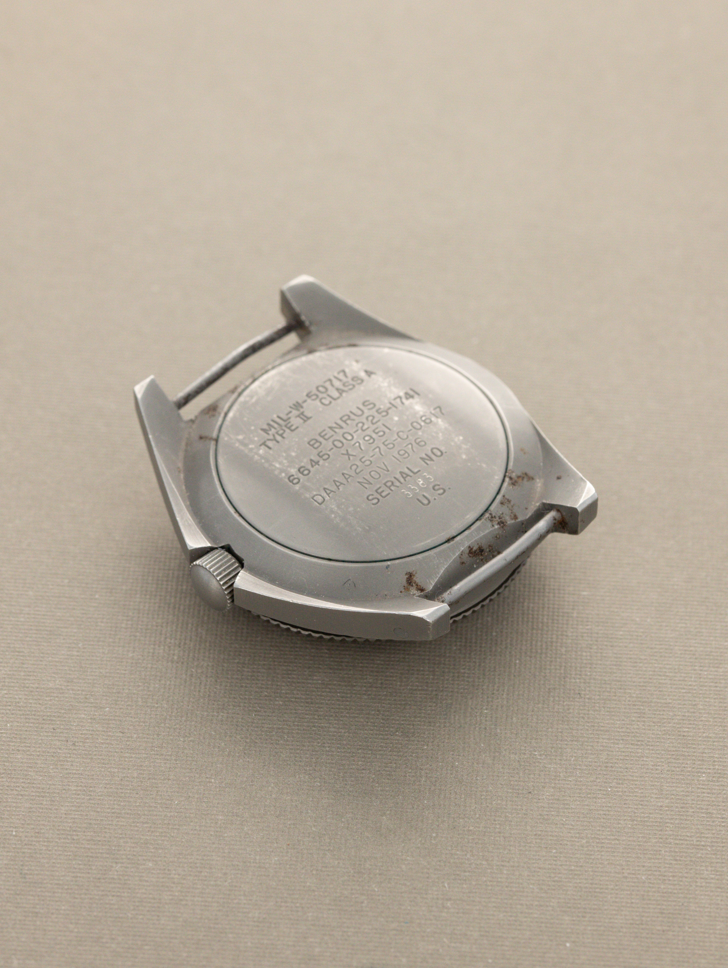 Benrus Type II Class A - 'Sterile' Dial Military Issued w/ Blue Prototype Bezel