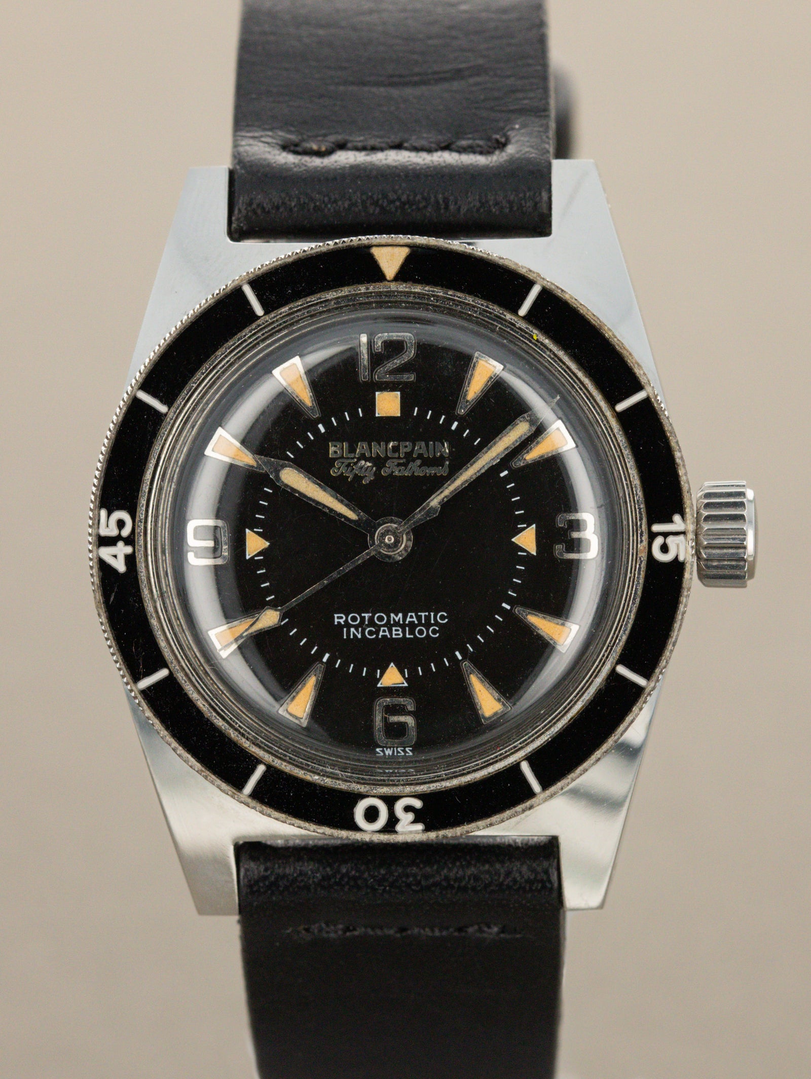 Blancpain Fifty-Fathoms 'Mid size' - Gloss Black Dial Unpolished W/ Documentation