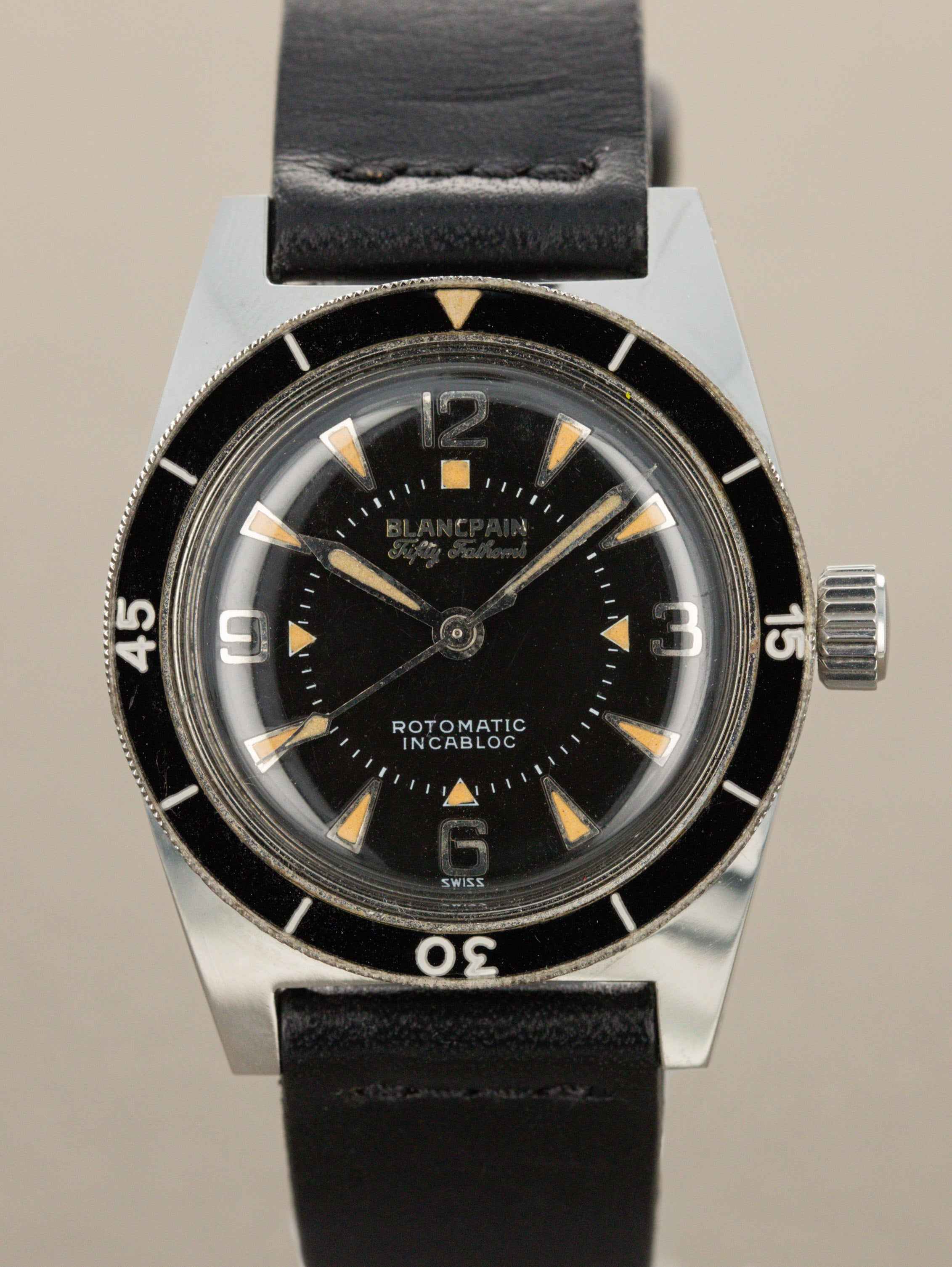 Blancpain Fifty-Fathoms 'Mid size' - Gloss Black Dial Unpolished W/ Documentation