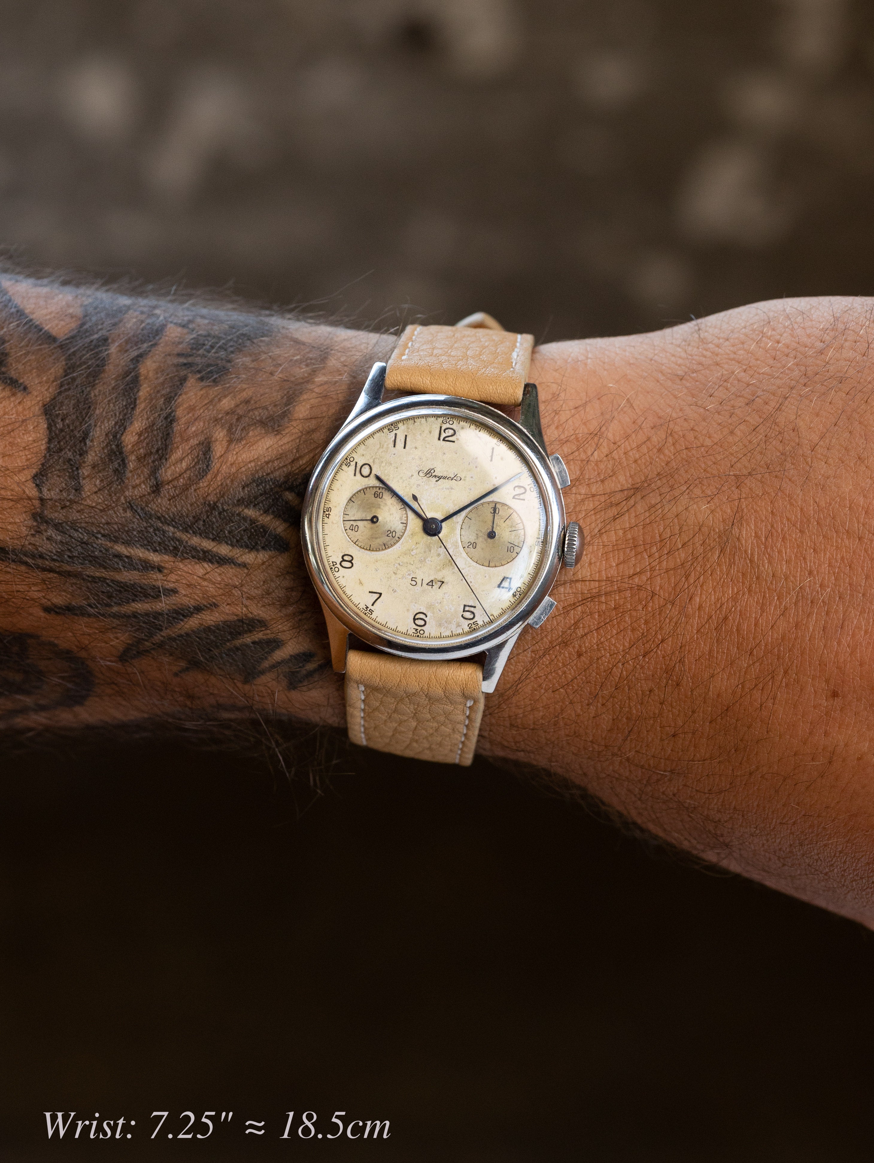 Breguet Two-Register Chronograph - Silver Patina Dial
