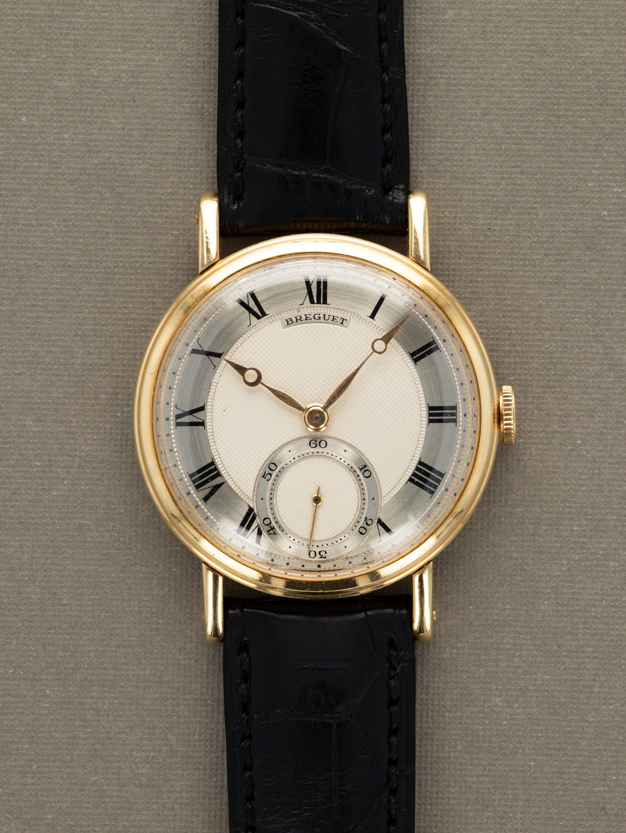 Breguet Empire - Silver 'Guilloché' Dial & Peseux 260 Movement w/ Extract