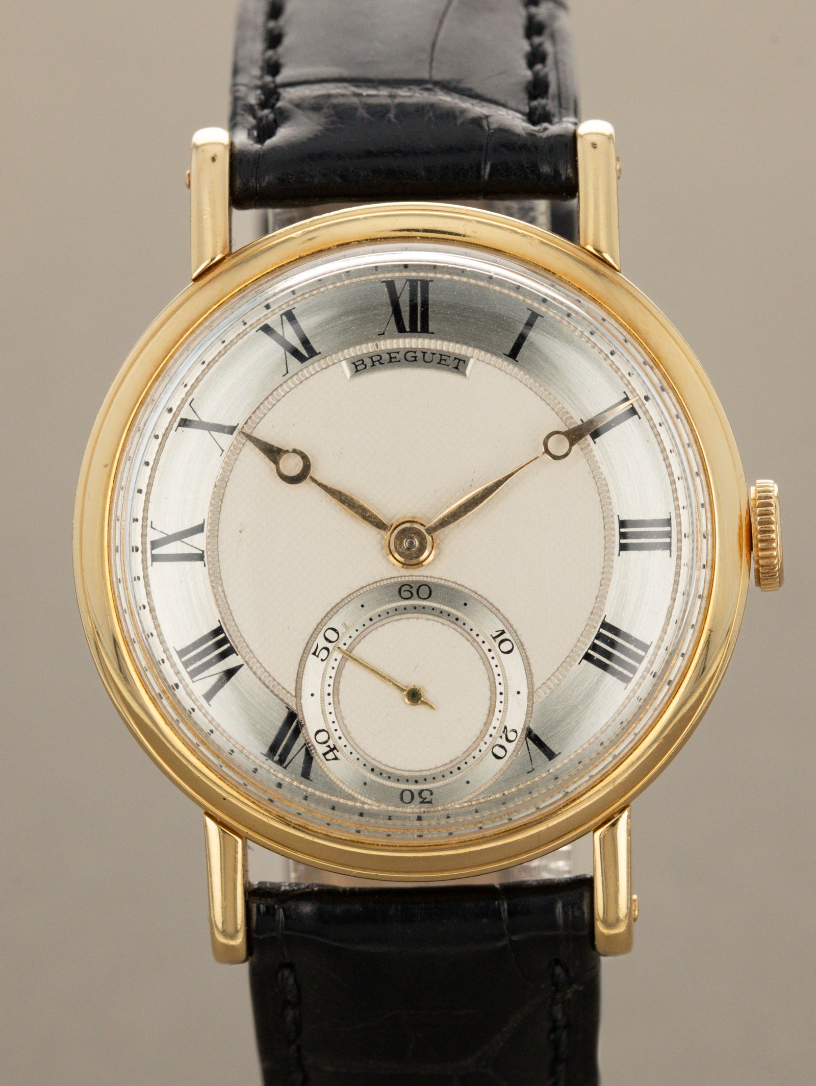 Breguet Empire - Silver 'Guilloché' Dial & Peseux 260 Movement w/ Extract
