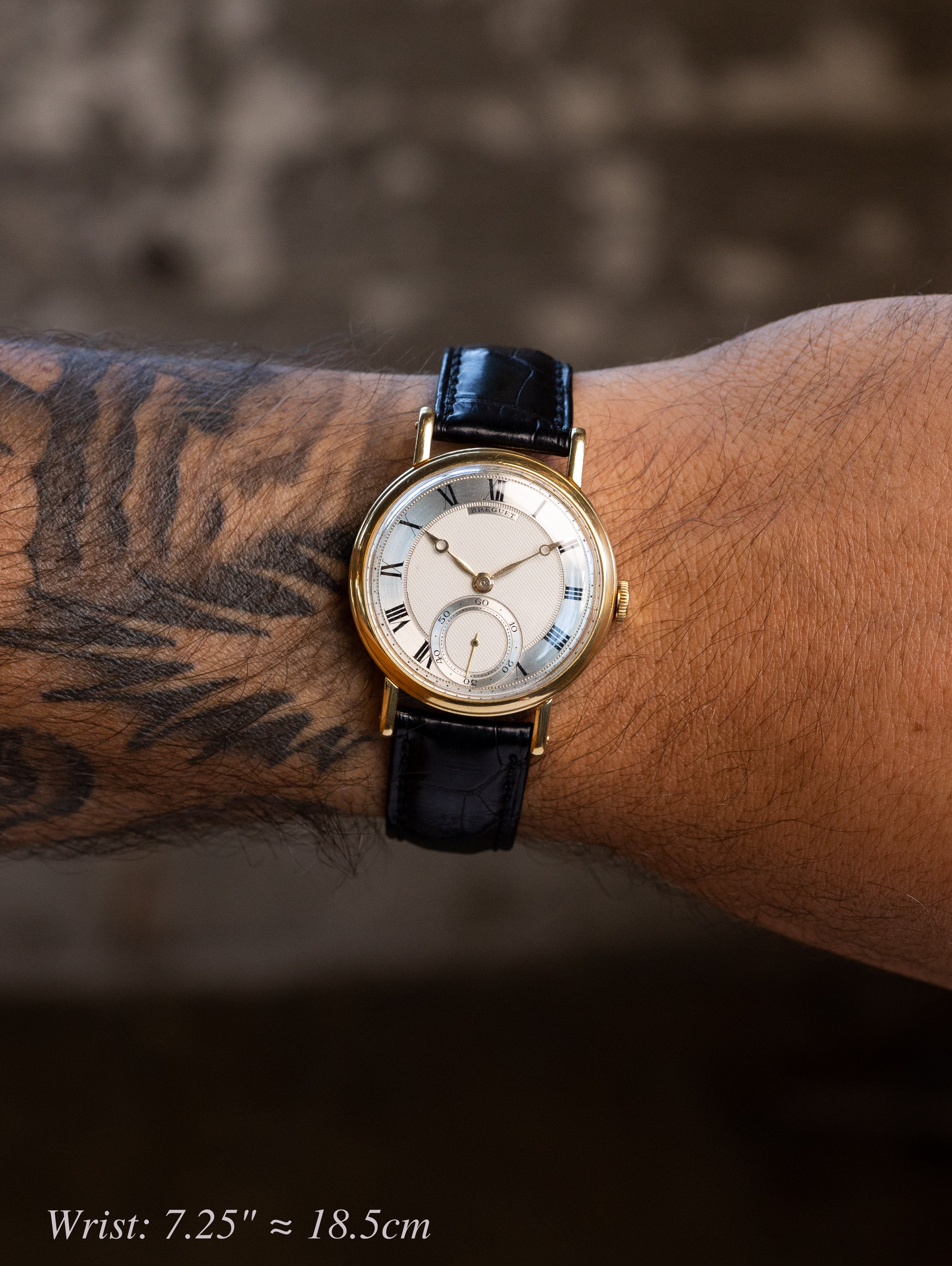 Breguet Empire - Silver 'Guilloché' Dial & Peseux 260 Movement w/ Extract