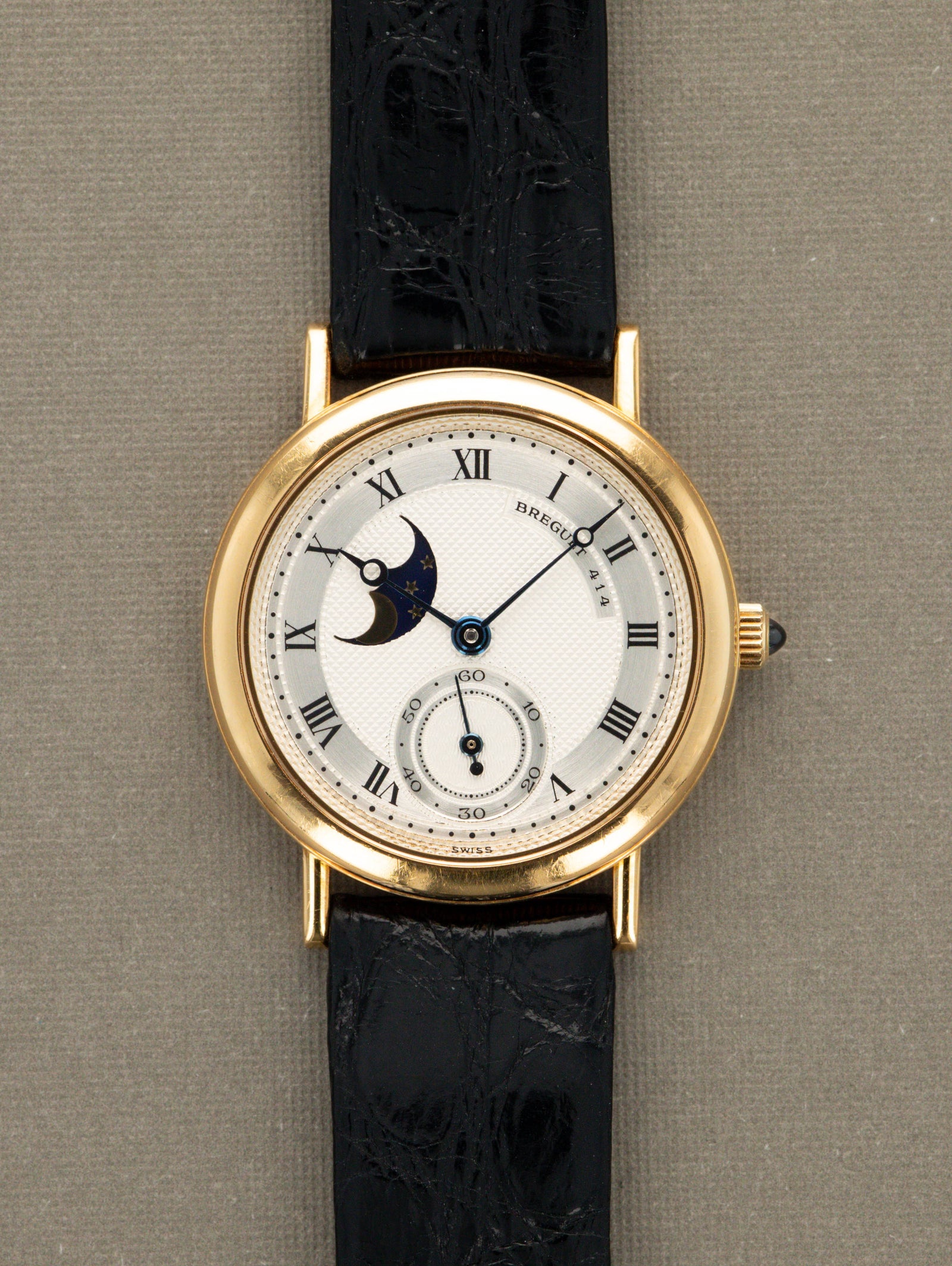 Breguet Classique Moonphase Ref. 3300BA - Silver 'Guilloché' Dial Unpolished