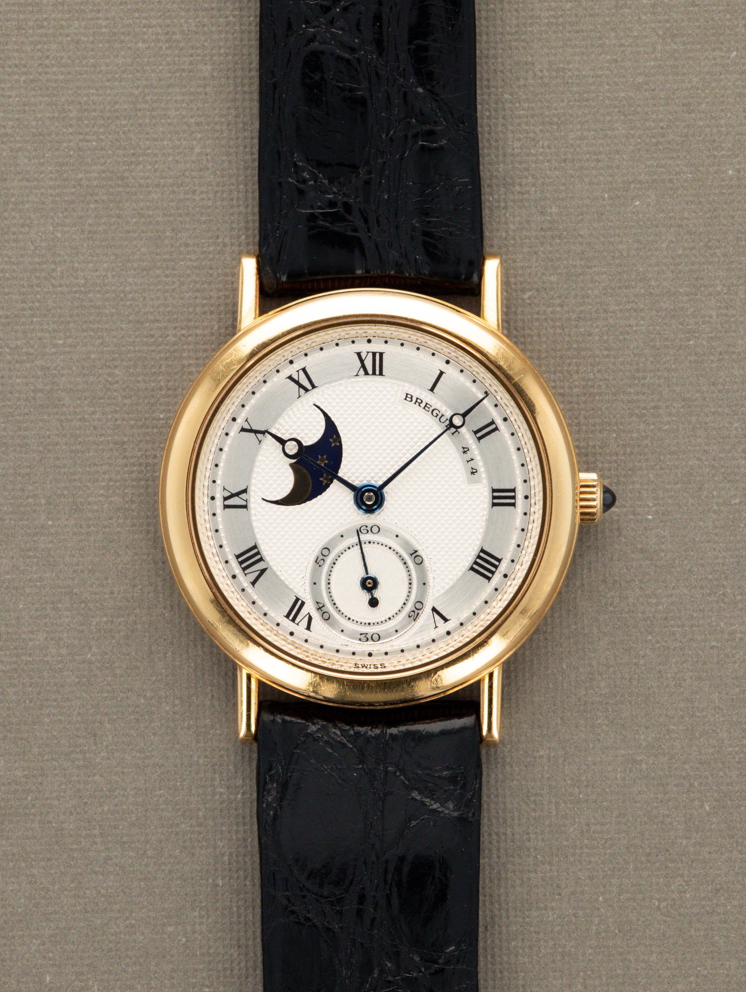 Breguet Classique Moonphase Ref. 3300BA - Silver 'Guilloché' Dial Unpolished