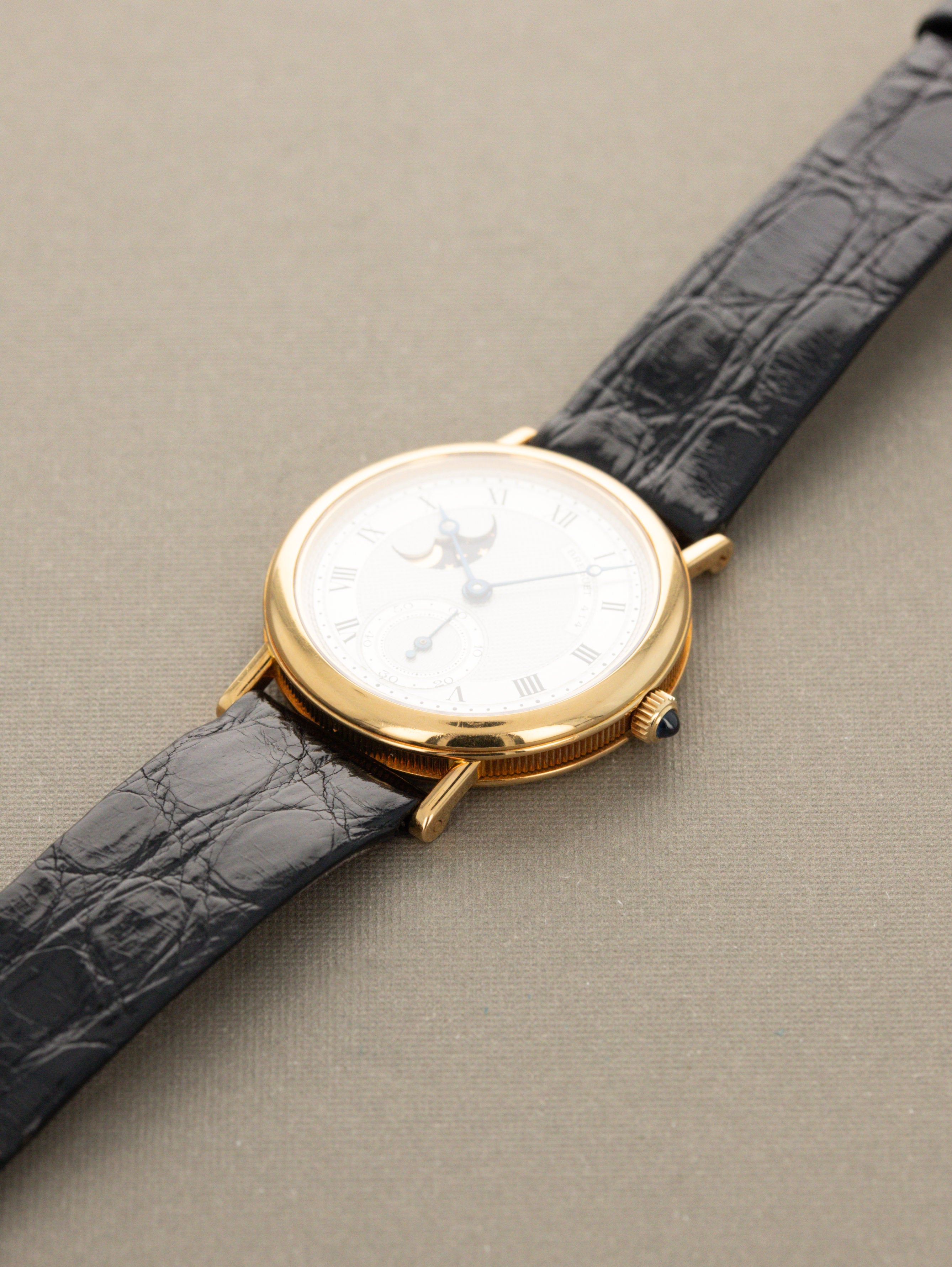 Breguet Classique Moonphase Ref. 3300BA - Silver 'Guilloché' Dial Unpolished