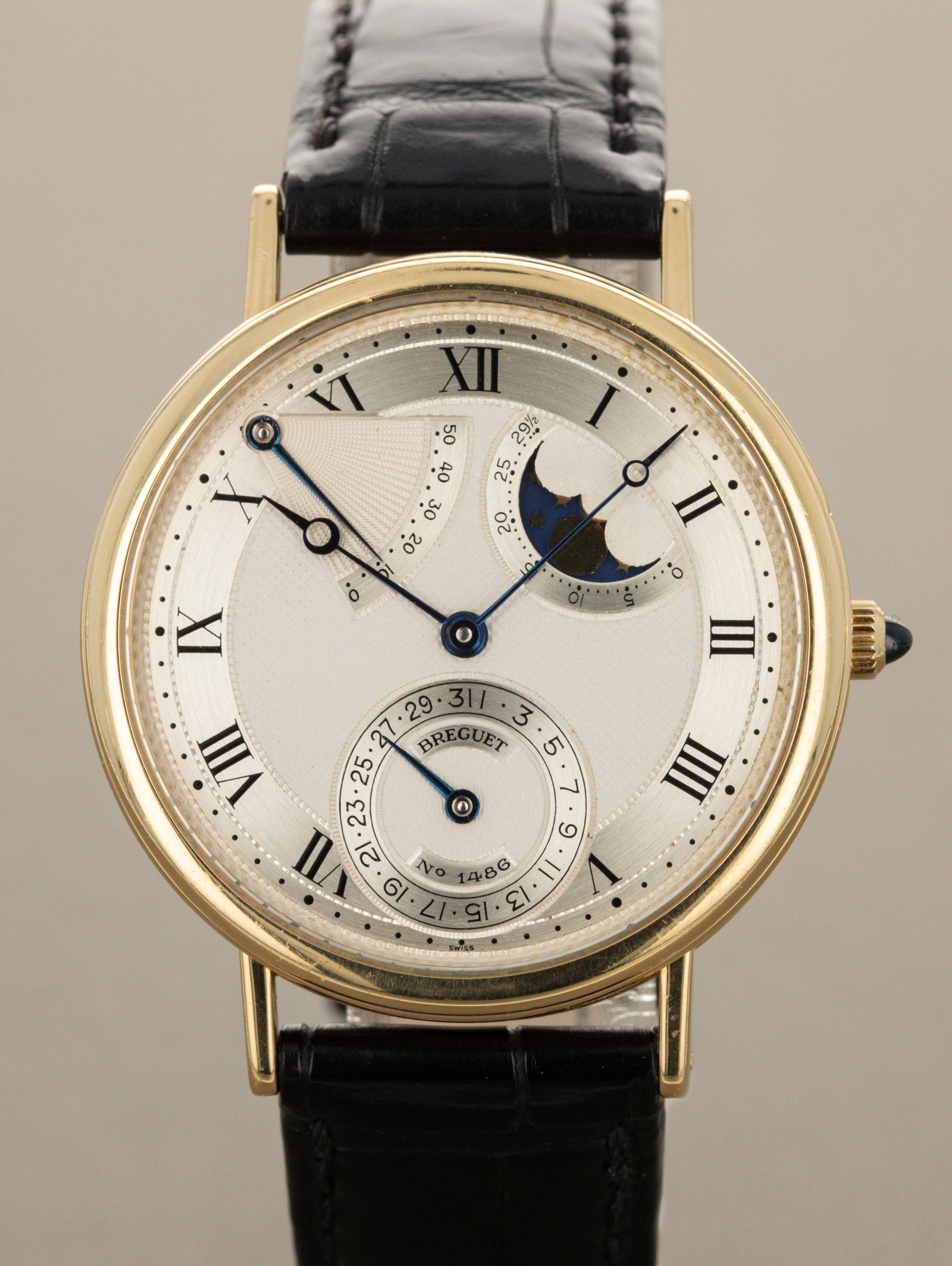 Breguet Classique Moonphase Power Reserve Ref. 3130BA - Silver 'Guilloché' Dial W/ Box & Papers