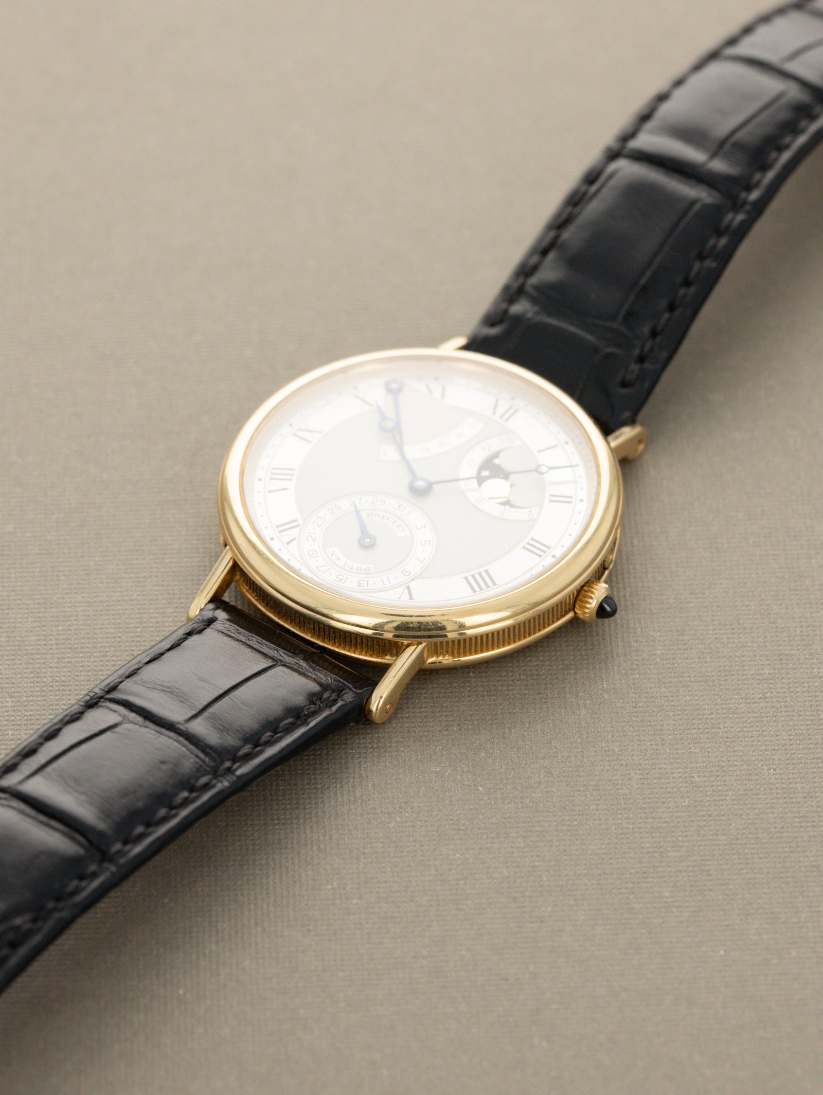 Breguet Classique Moonphase Power Reserve Ref. 3130BA - Silver 'Guilloché' Dial W/ Box & Papers