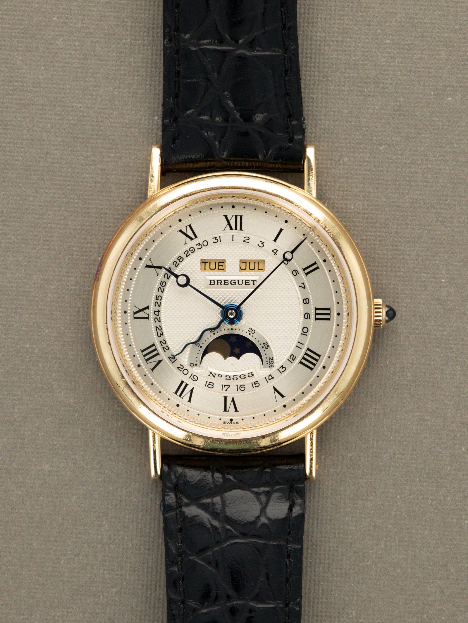 Breguet Classique Triple Calendar Moonphase Ref. 3040BA - Silver 'Guilloché' Dial Unpolished