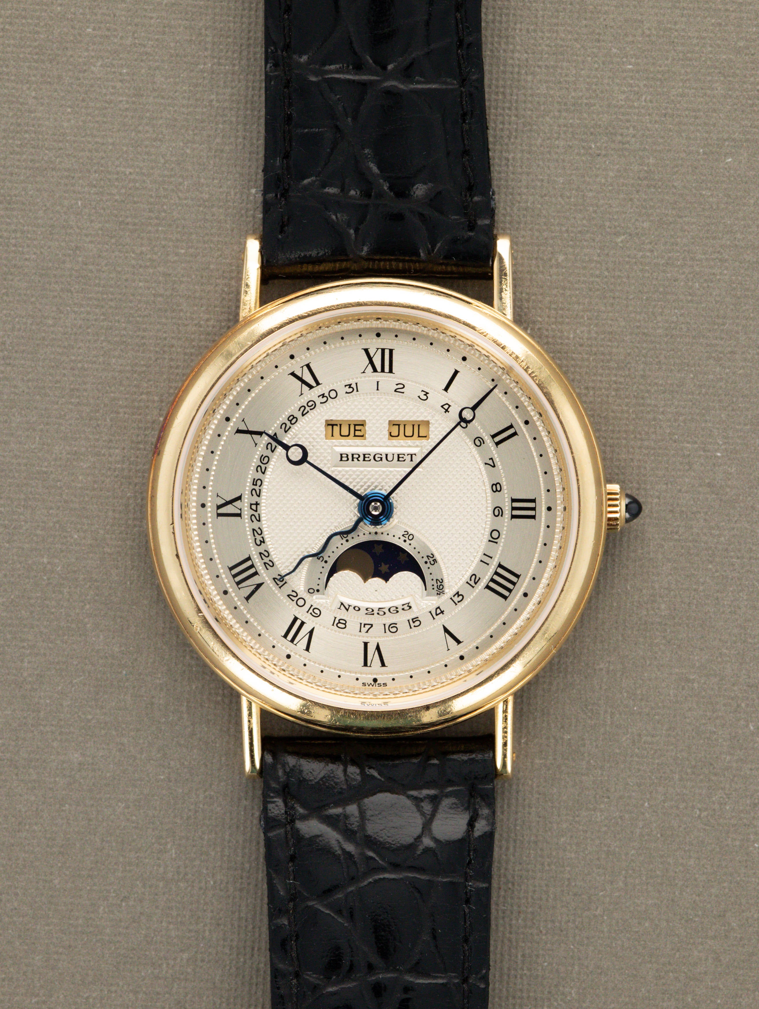 Breguet Classique Triple Calendar Moonphase Ref. 3040BA - Silver 'Guilloché' Dial Unpolished