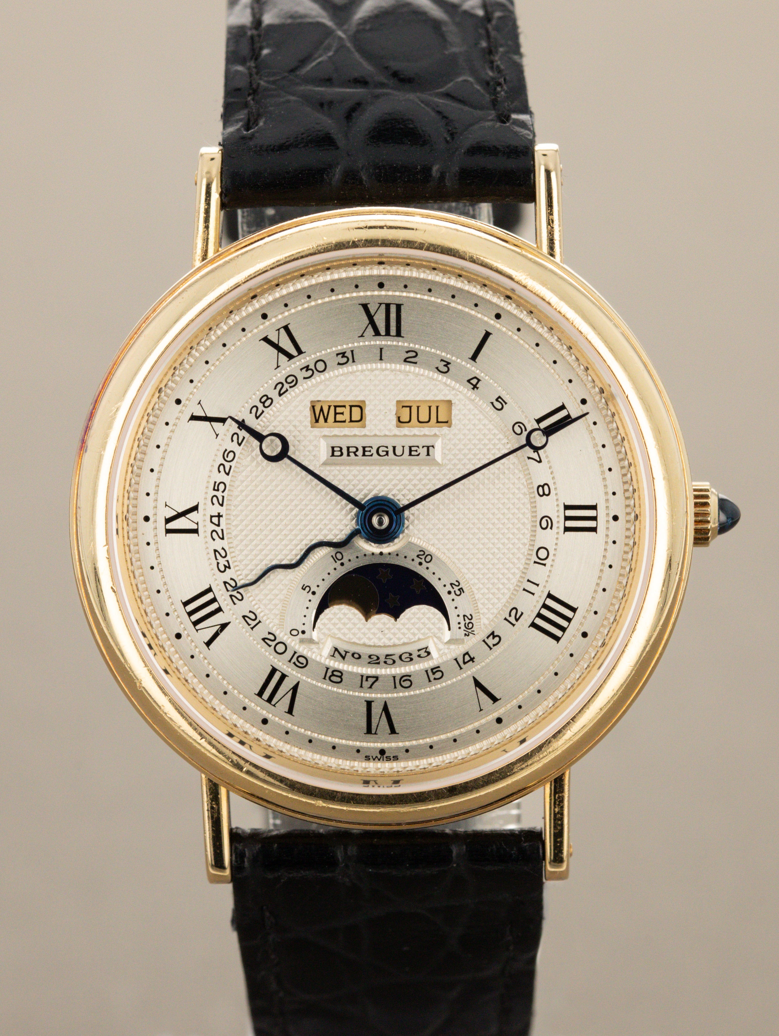 Breguet Classique Triple Calendar Moonphase Ref. 3040BA - Silver 'Guilloché' Dial Unpolished