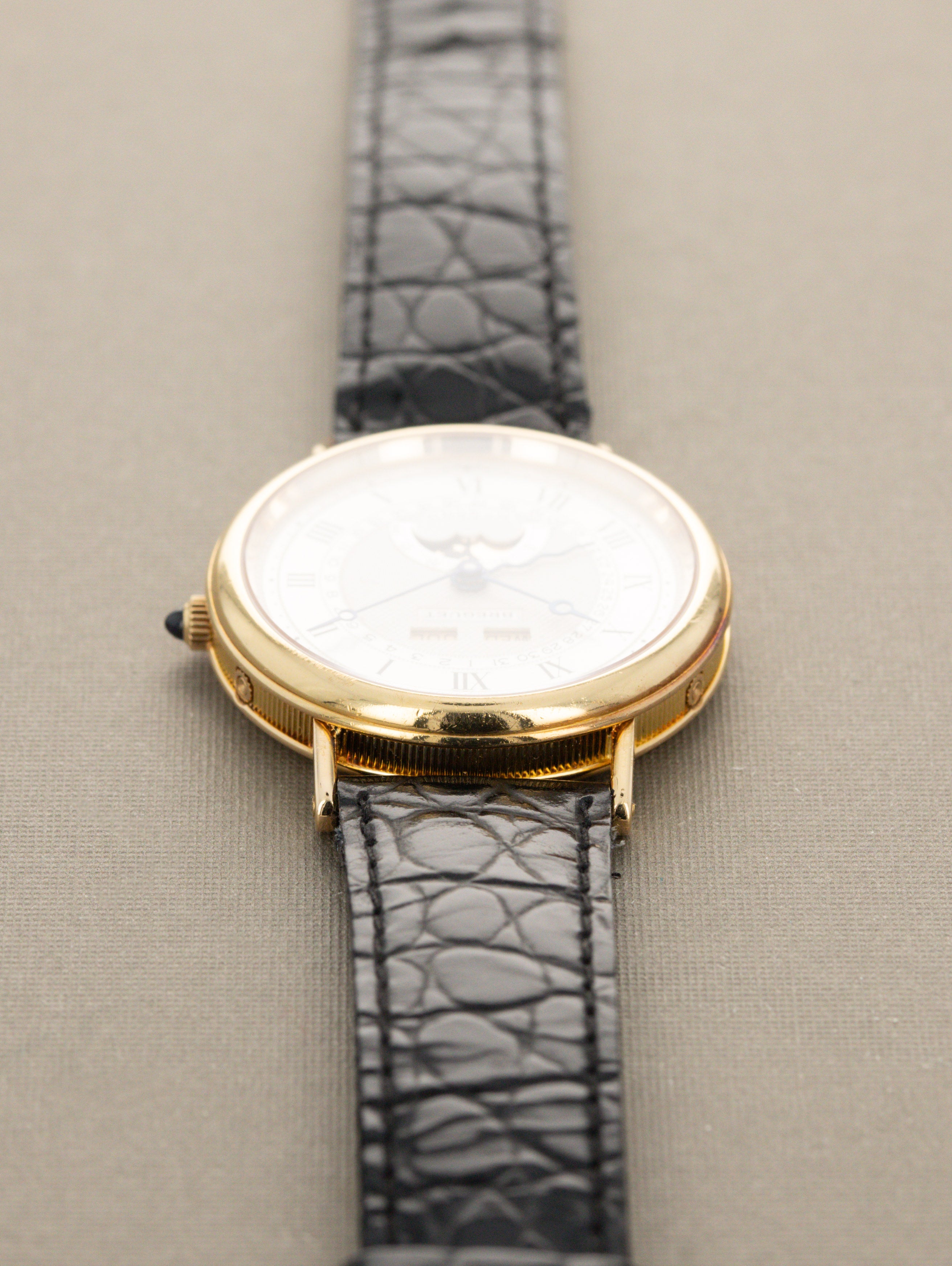Breguet Classique Triple Calendar Moonphase Ref. 3040BA - Silver 'Guilloché' Dial Unpolished