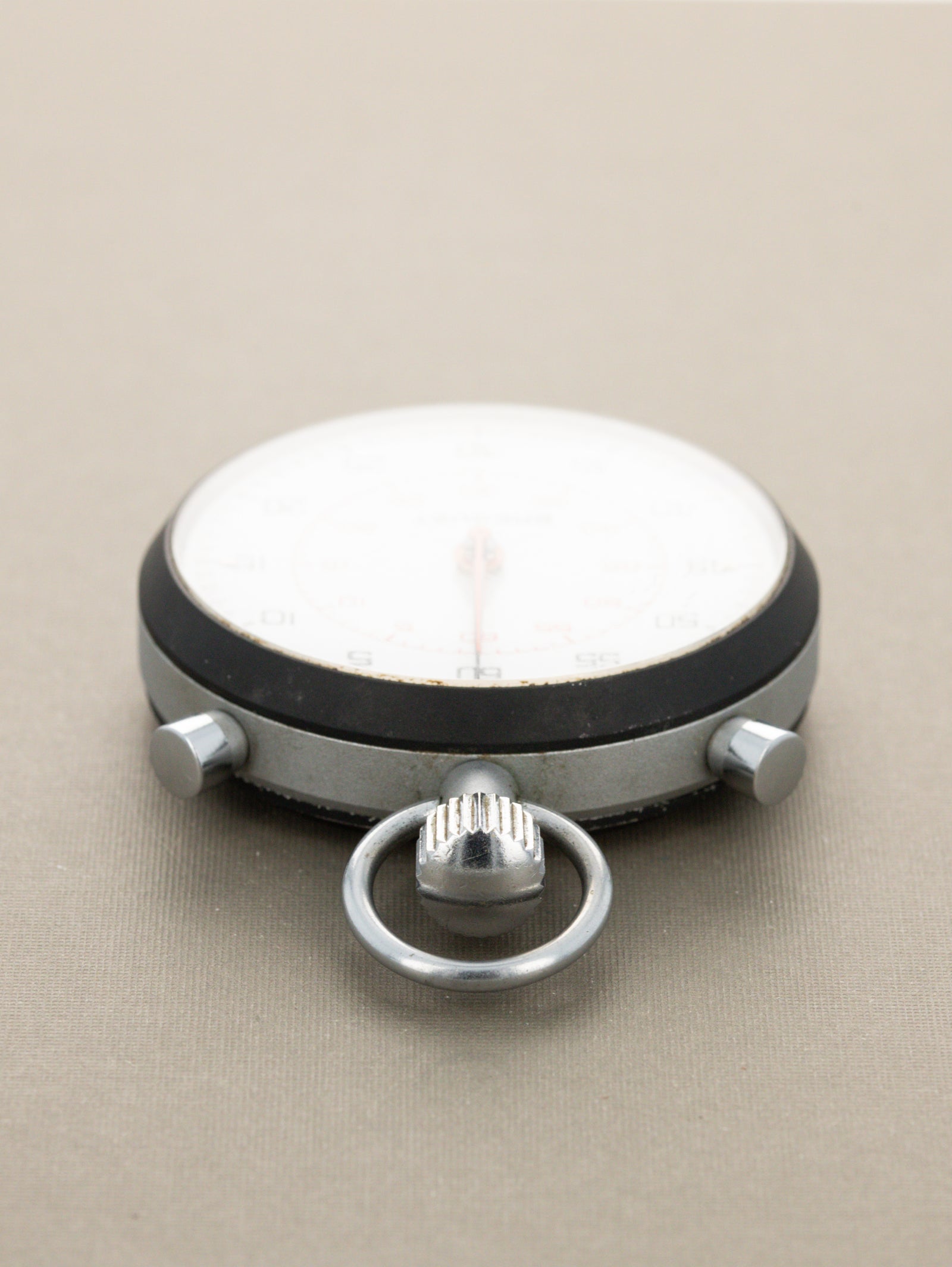 Breguet Split-Seconds Stopwatch c. 1970 w/ Period Leather Lanyard