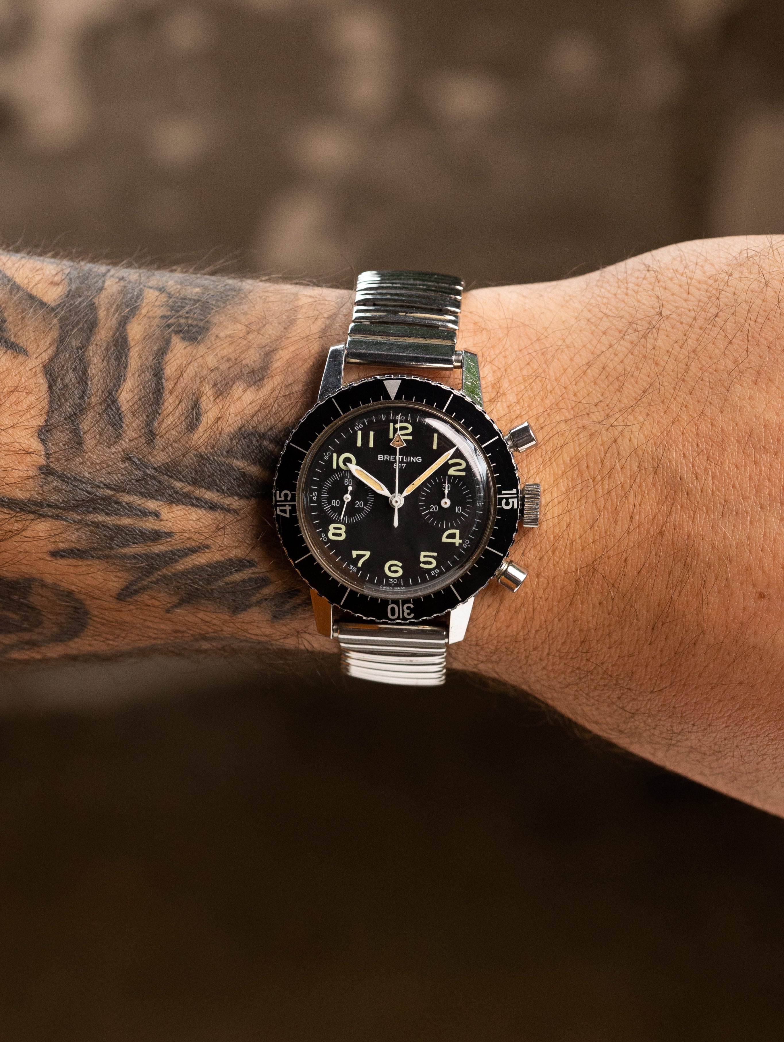 Breitling Pilot's Chronorgaph Ref. 817 - Italian Army Issued Unpolished