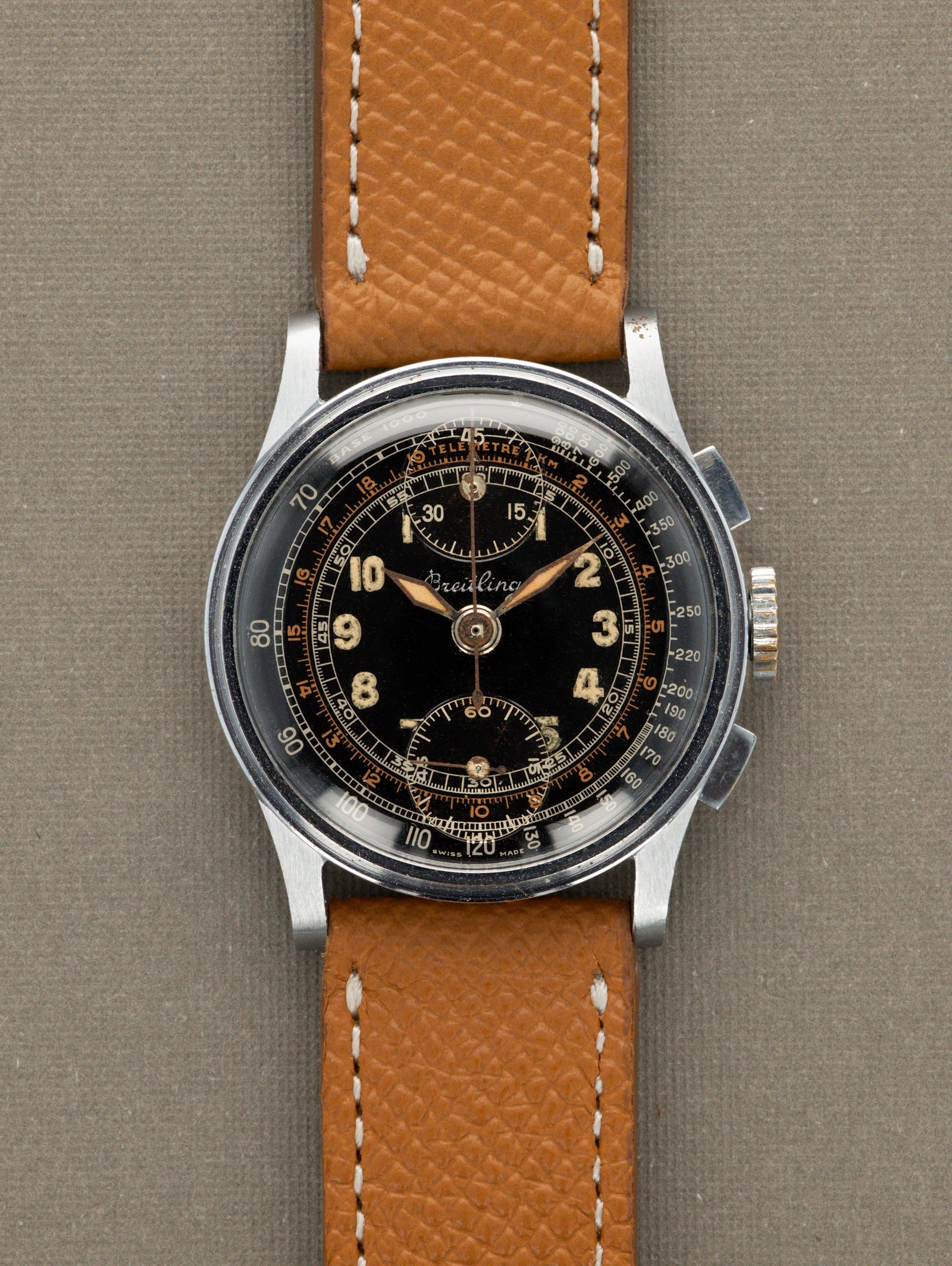 Breitling Chronorgaph 'Mid Size' - Gloss Black 'Multi-Scale' Dial Unpolished