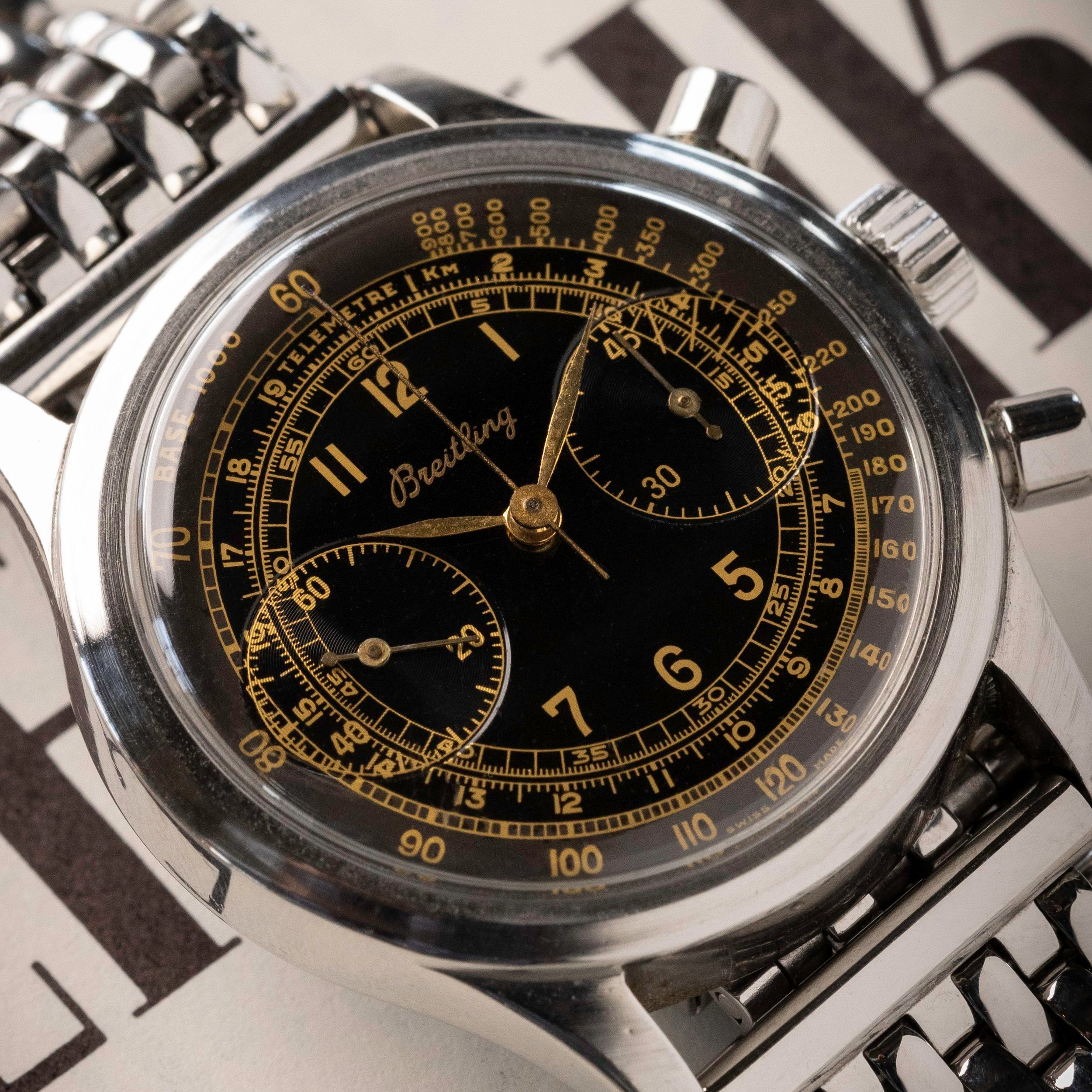 Breitling 'Clamshell' Case Chronograph