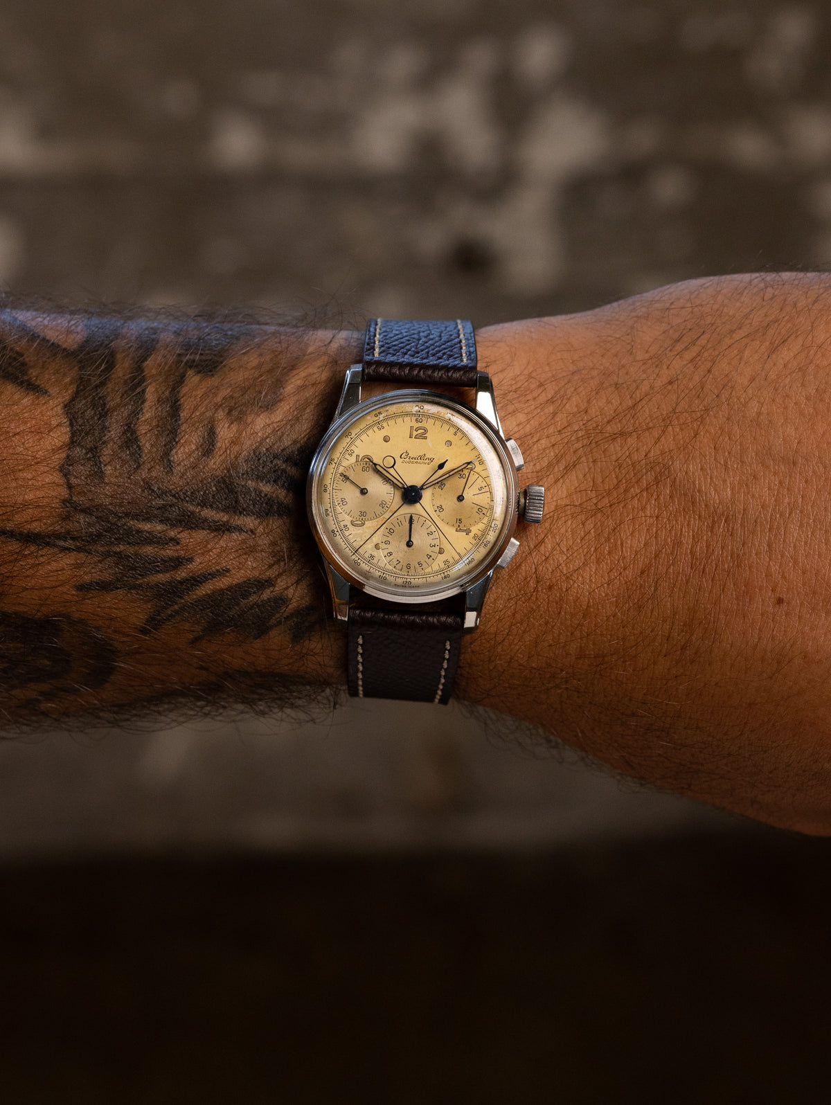 Breitling Duograph Ref. 766 'Rattrapante' - Silver Patina Dial