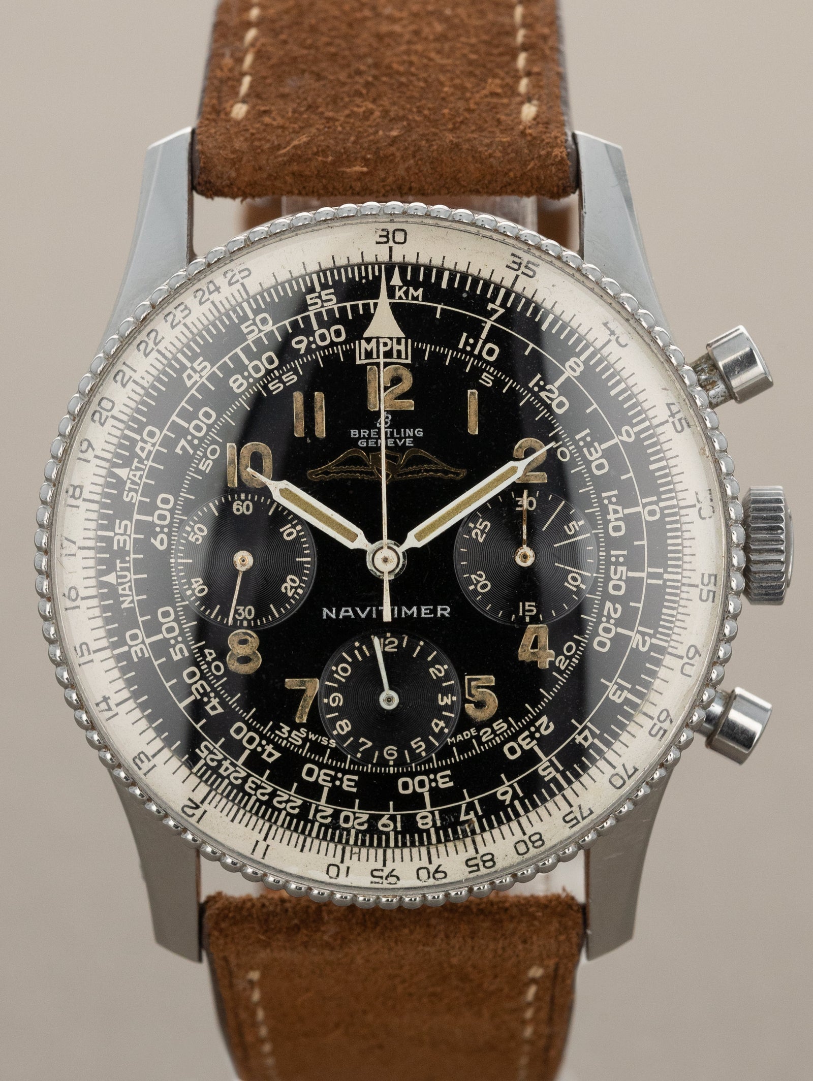 Breitling Navitimer Ref. 806 - Gloss Black 'AOPA' Dial Unpolished
