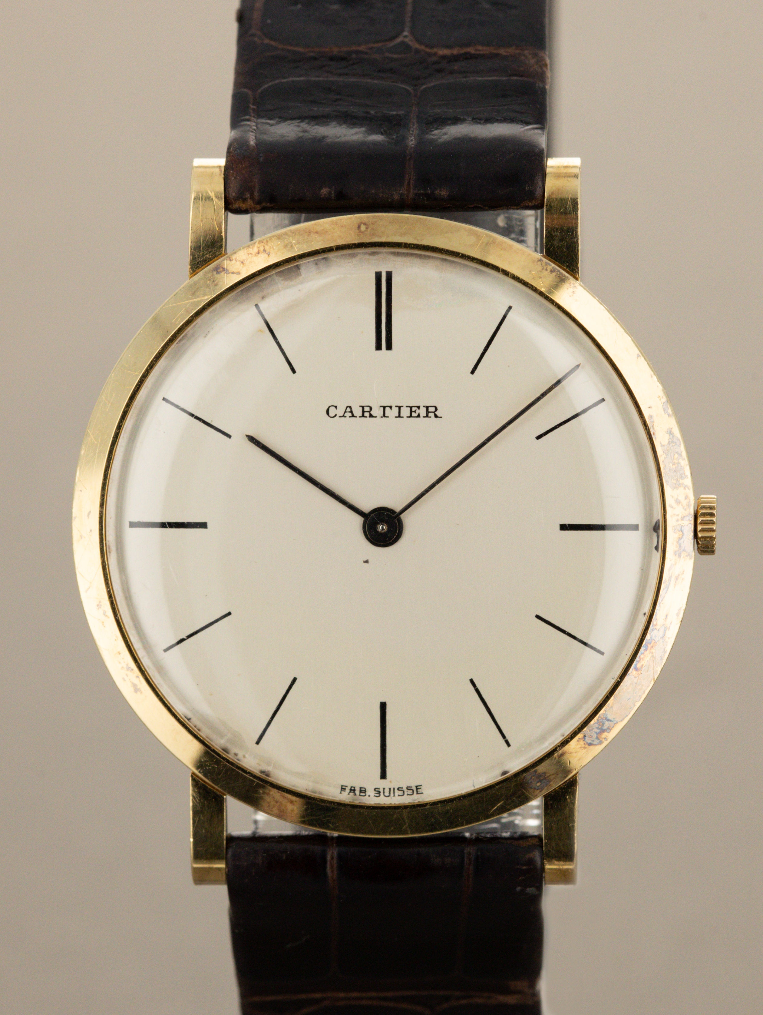 Cartier Ultra-Slim Dress Watch by Movado - 'Fab Suisse' Dial French Import