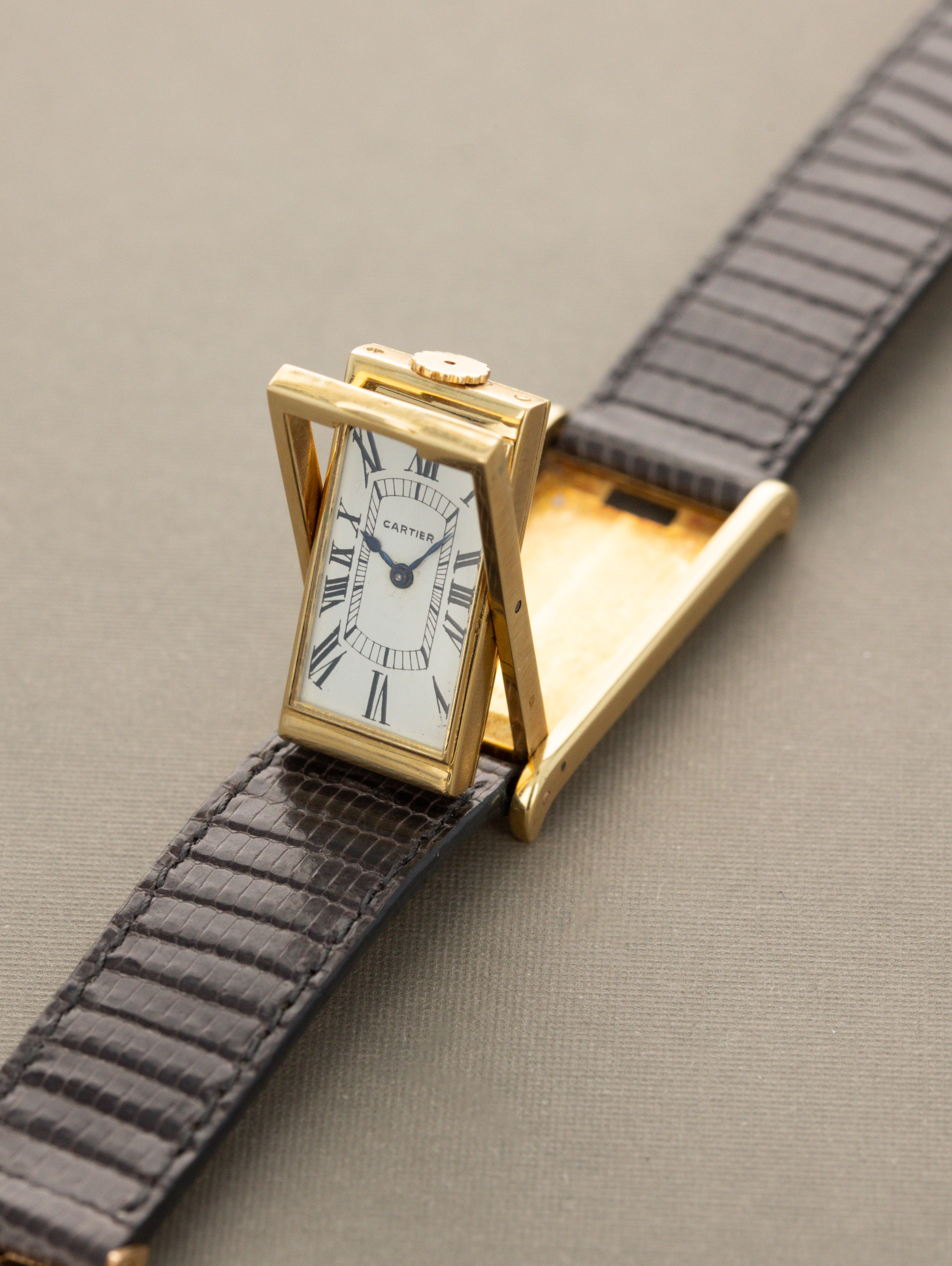 Cartier Tank Basculante - 1950s W/ EWC Movement