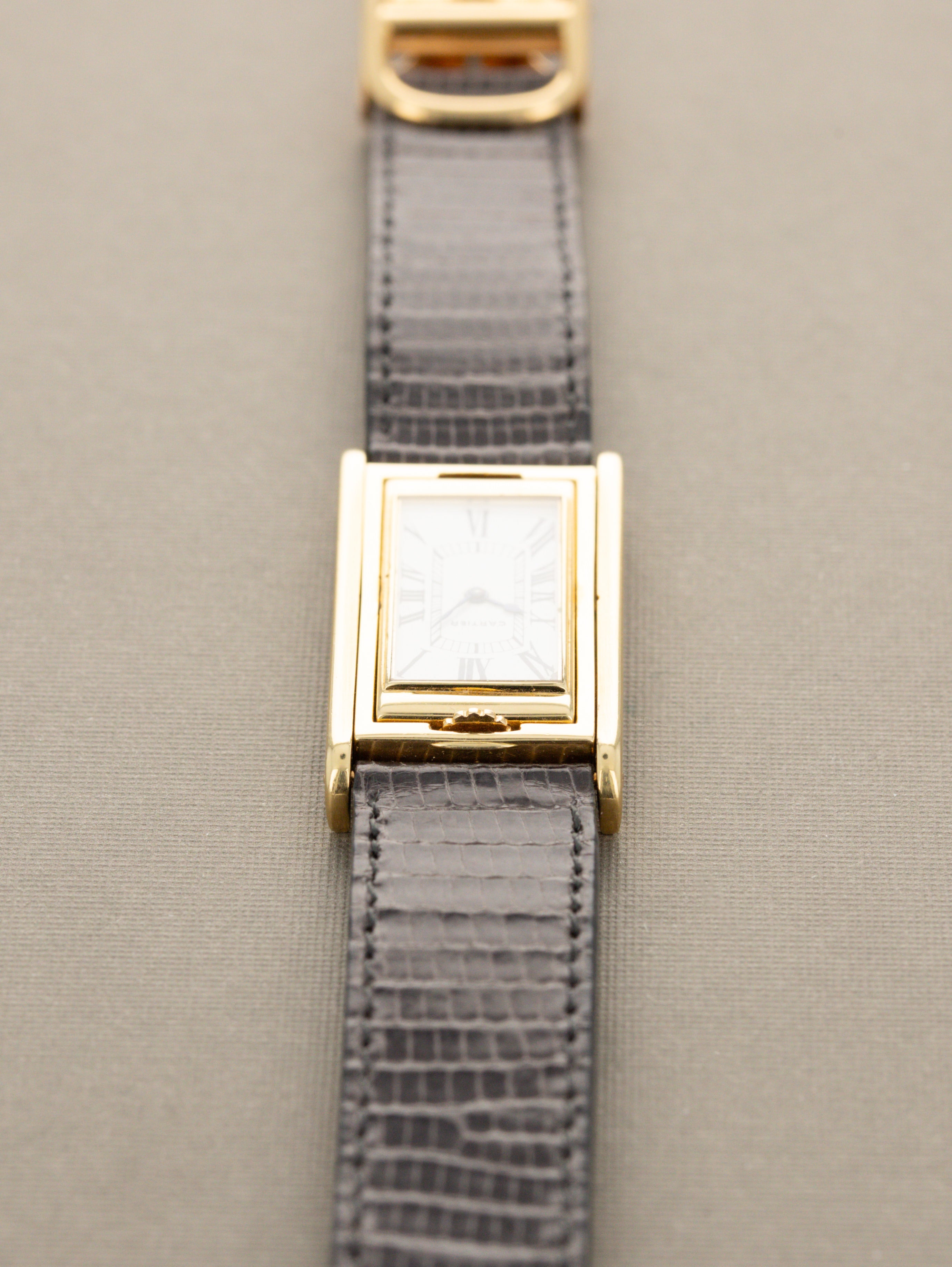 Cartier Tank Basculante - 1950s W/ EWC Movement