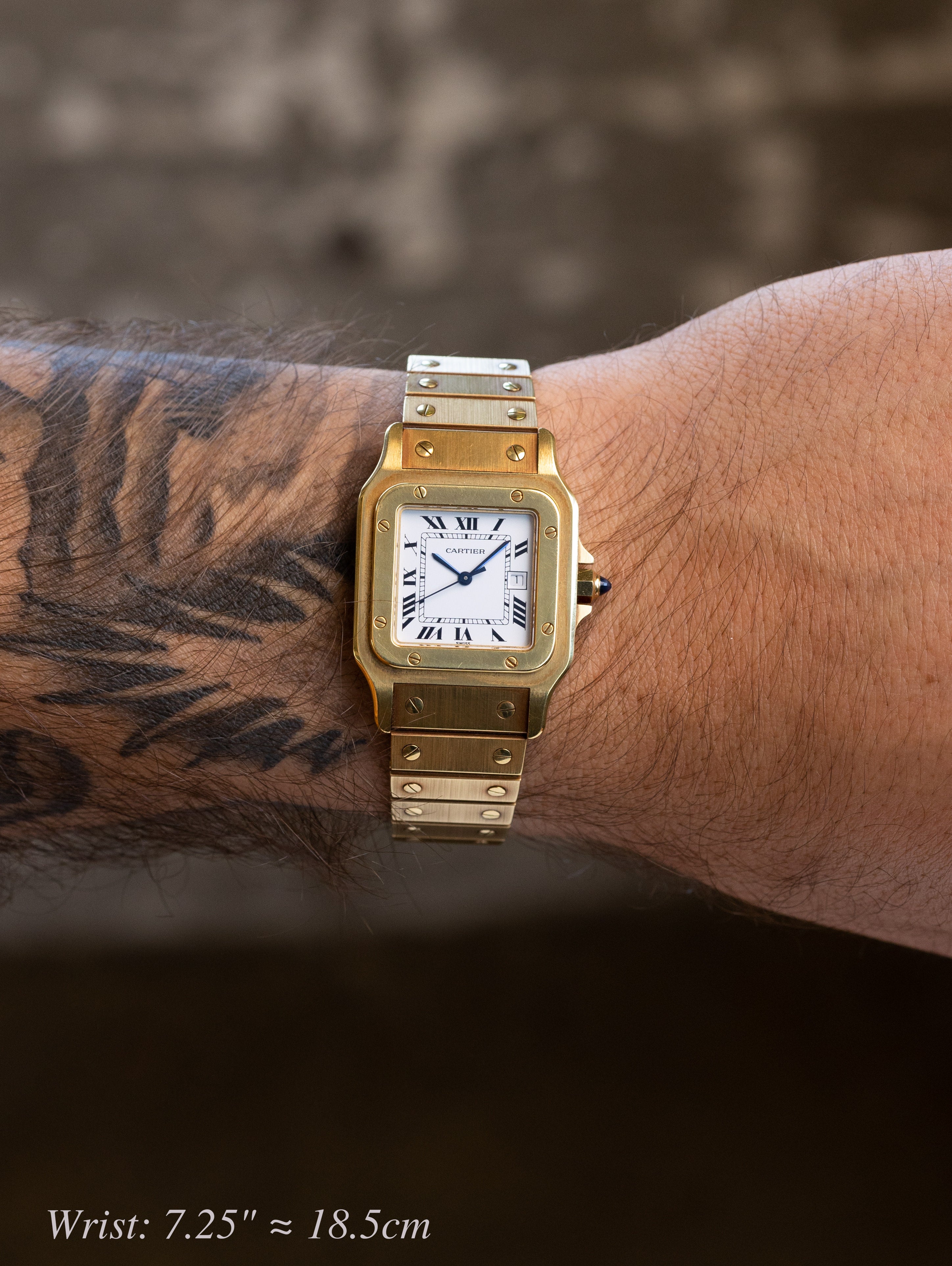 Cartier Santos Carrée Ref. 2960 - 'Massif' Unpolished W/ Box
