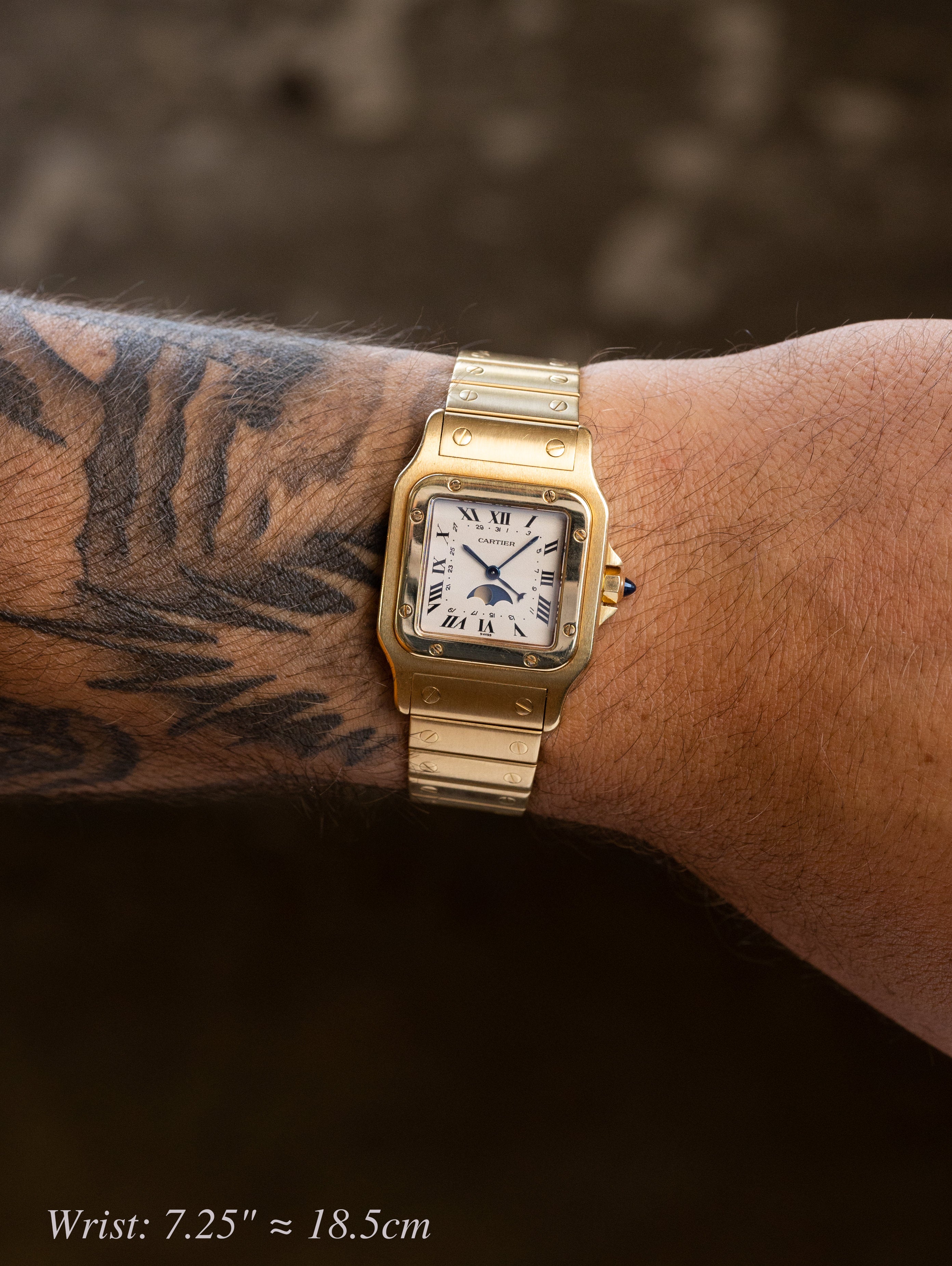 Cartier Santos Galbée Ref. 819901 - 'Moonphase' w/ Box