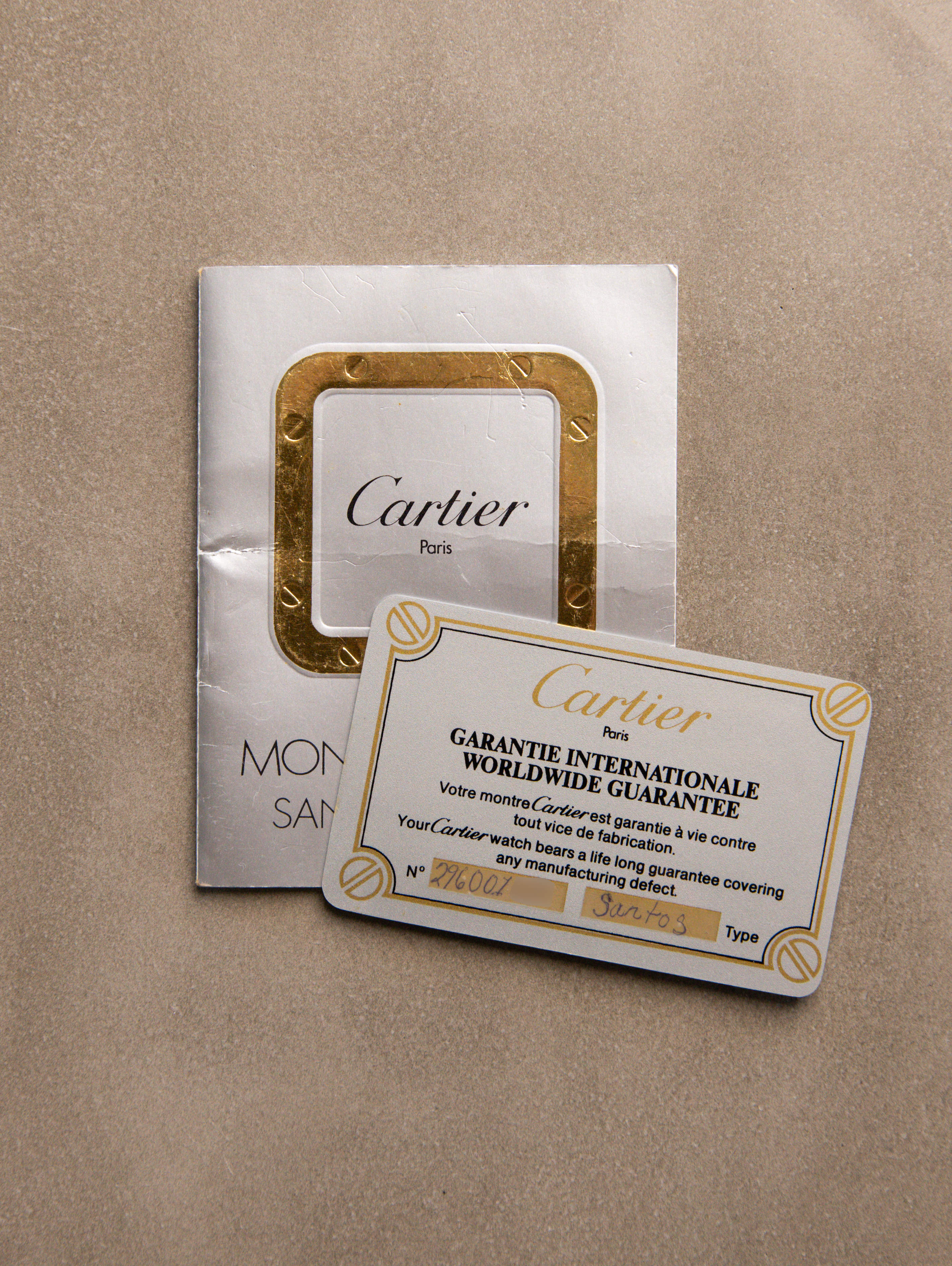 Cartier Santos Carrée Ref. 2960 - 'Massif' W/ Card & Booklet