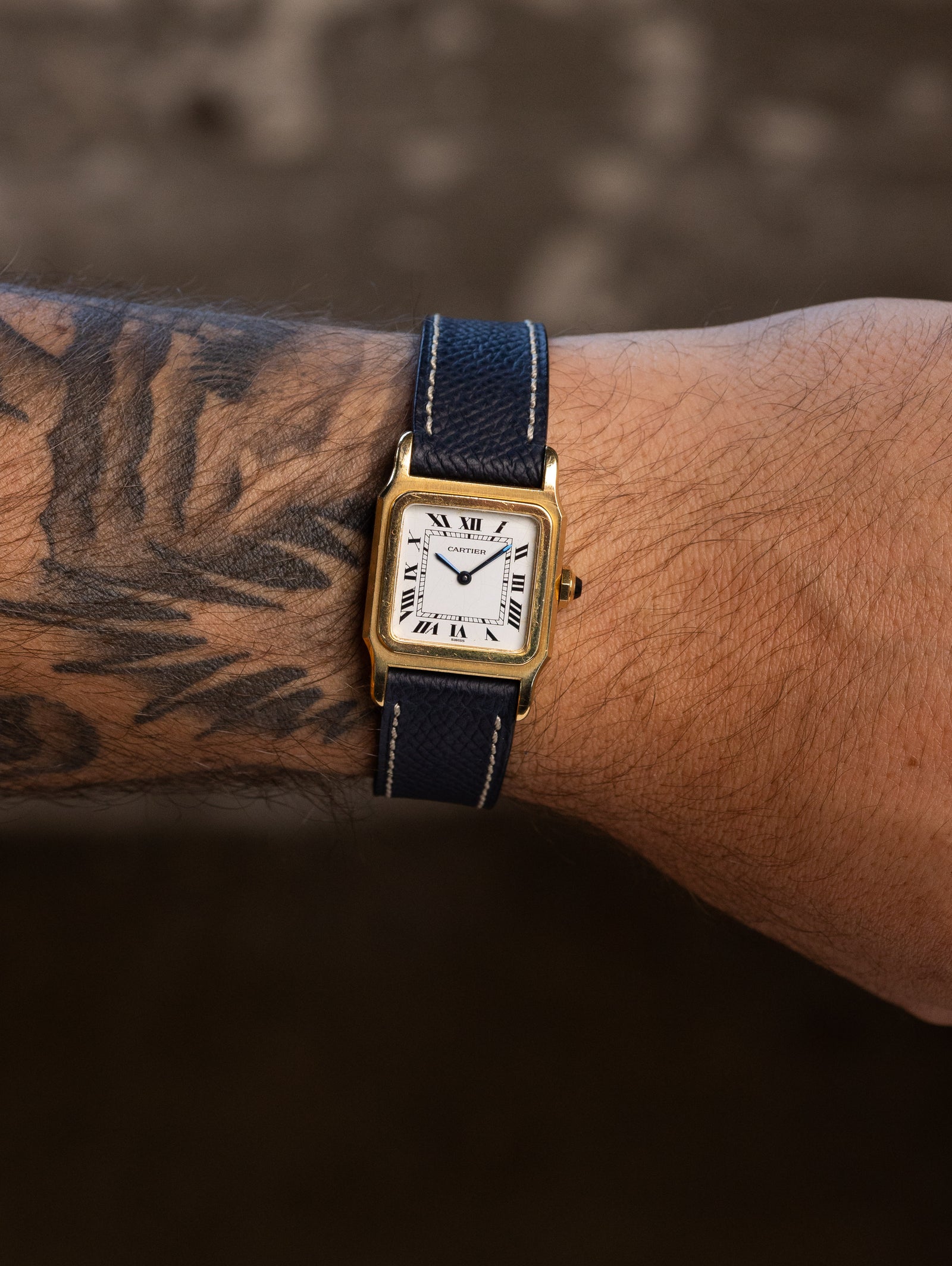Cartier Santos Dumont Ref. 78097 - White 'Swiss' Dial Unpolished