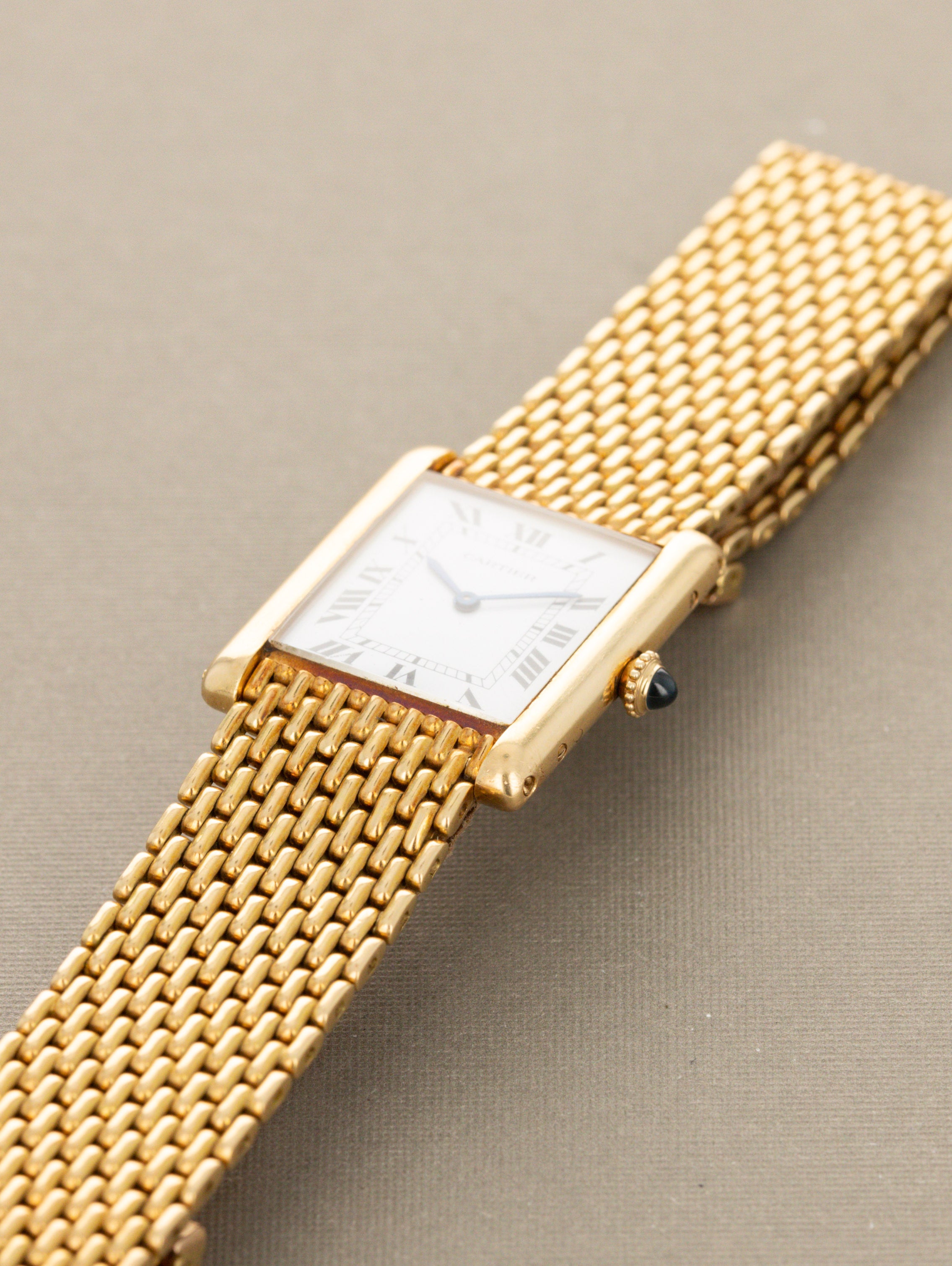 Cartier Tank Louis Ref. 96065 - 'Extra Plate' w/ 'Grain de Riz' Bracelet