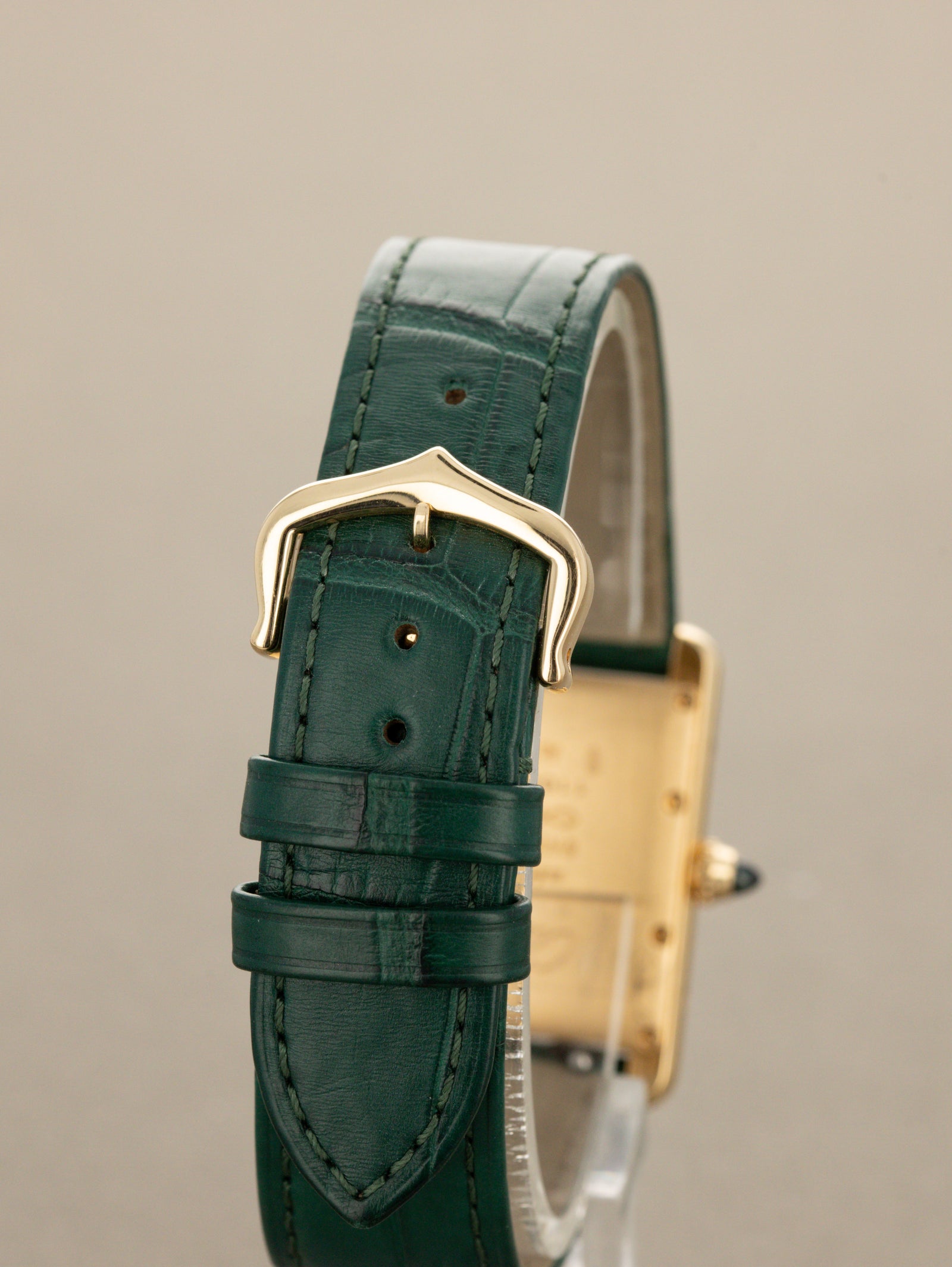 Cartier Tank Louis Ref. WGTA0191 - Green Dial W/ Box & Card