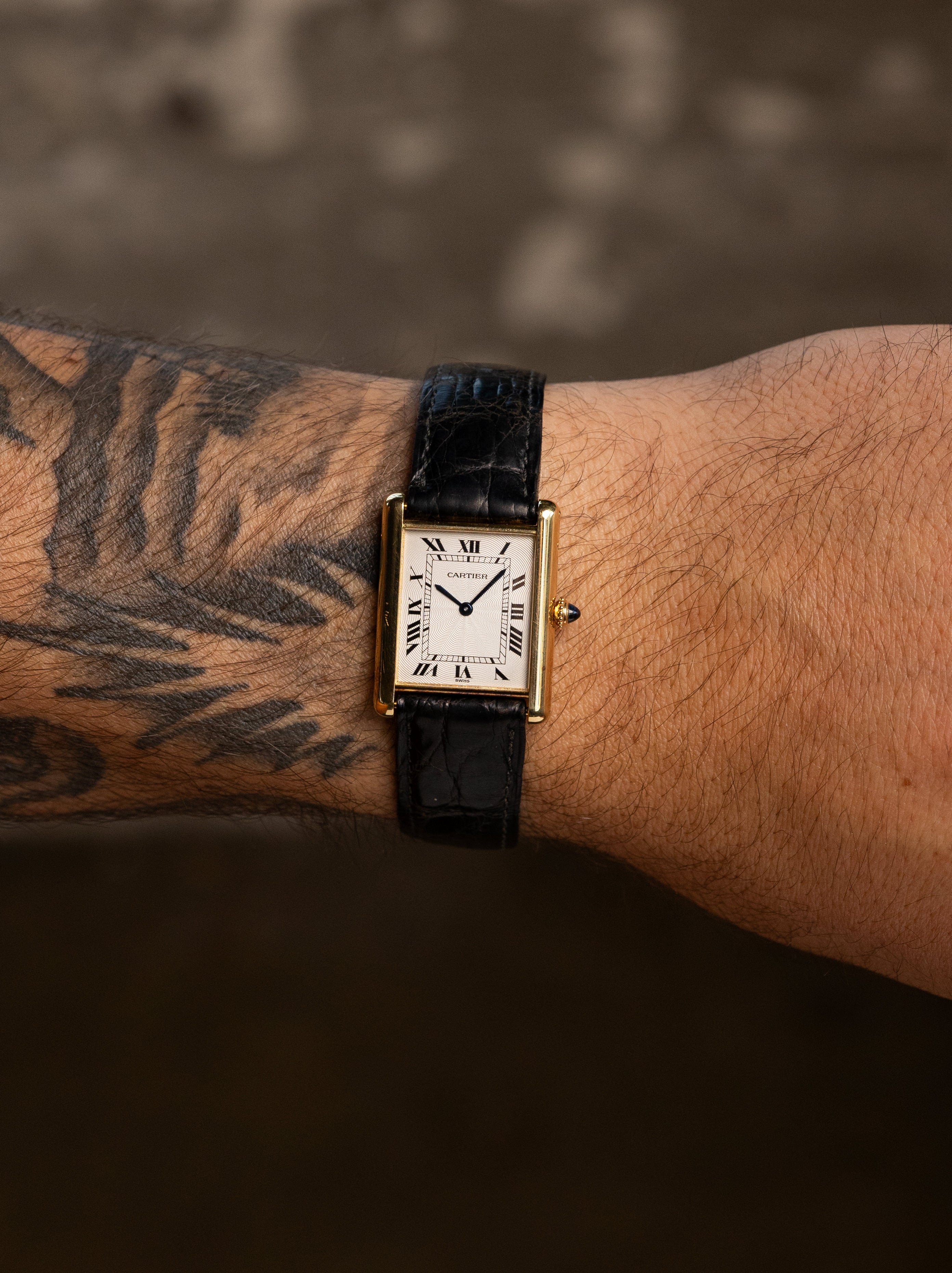 Cartier Tank Louis Ref. 96065 'Extra Plate' - Silver 'Guilloché Dial