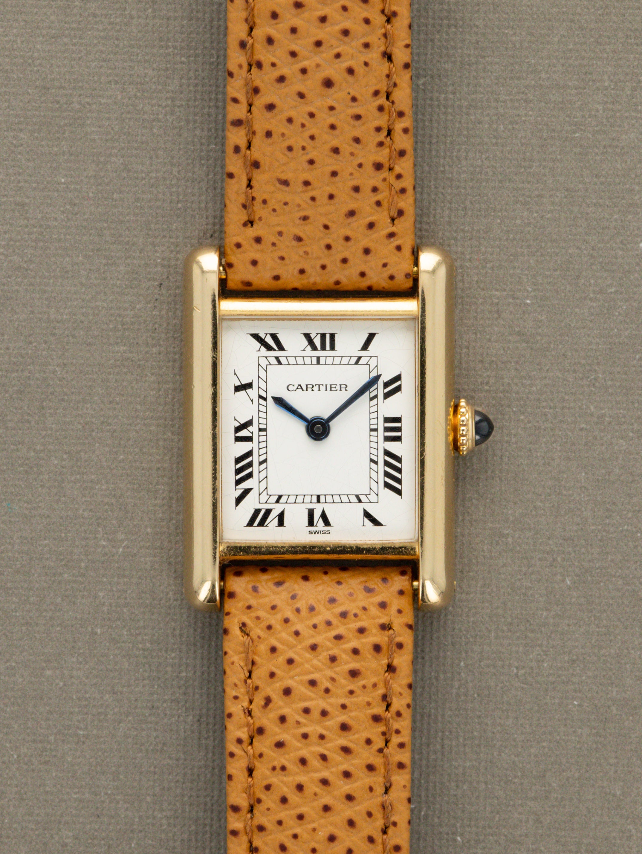 Cartier Tank Louis Ref. 78087 'Ladies' - 'Paris' Dial Unpolished W/ Box & Papers