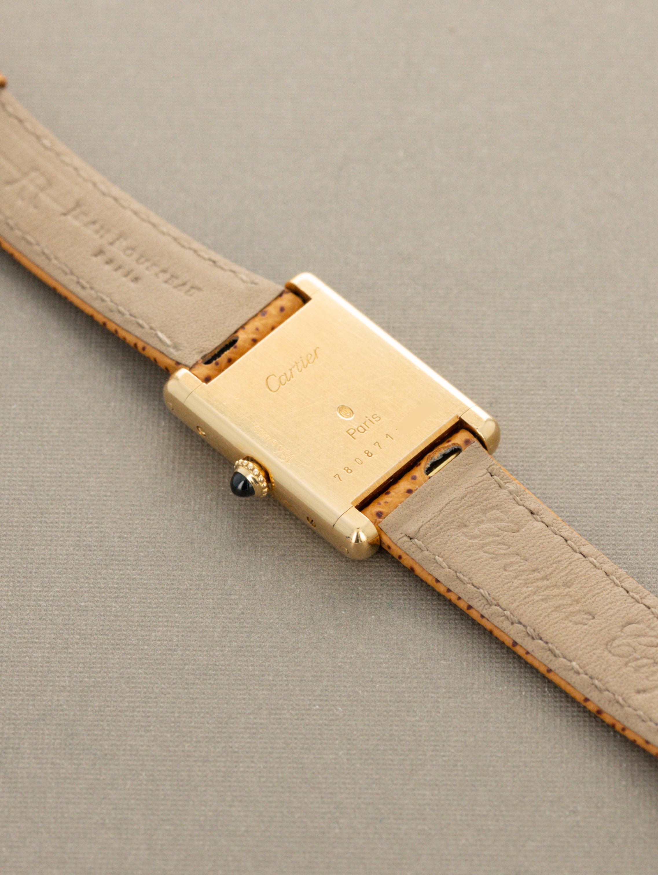 Cartier Tank Louis Ref. 78087 'Ladies' - 'Paris' Dial Unpolished W/ Box & Papers