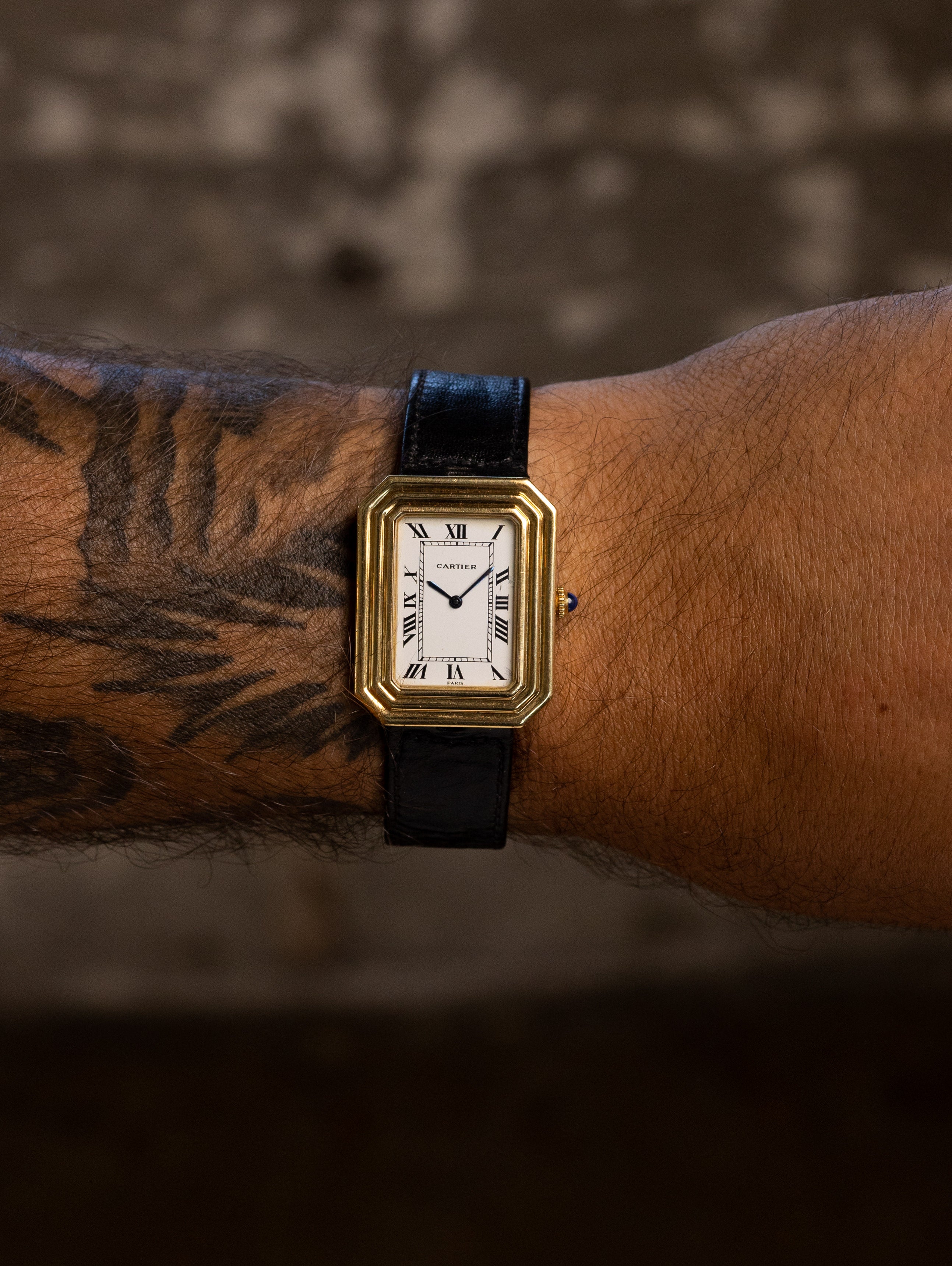 sayページ Cartier Cristallor Ref. 78096 - White Enamel 'Paris' Dial