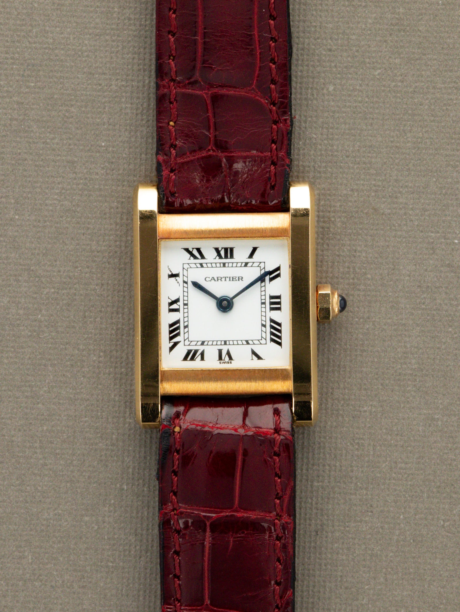 Cartier Tank Normale Ref. 66014 'Ladies' - White 'Swiss' Dial Unpolished w/ Box & Papers