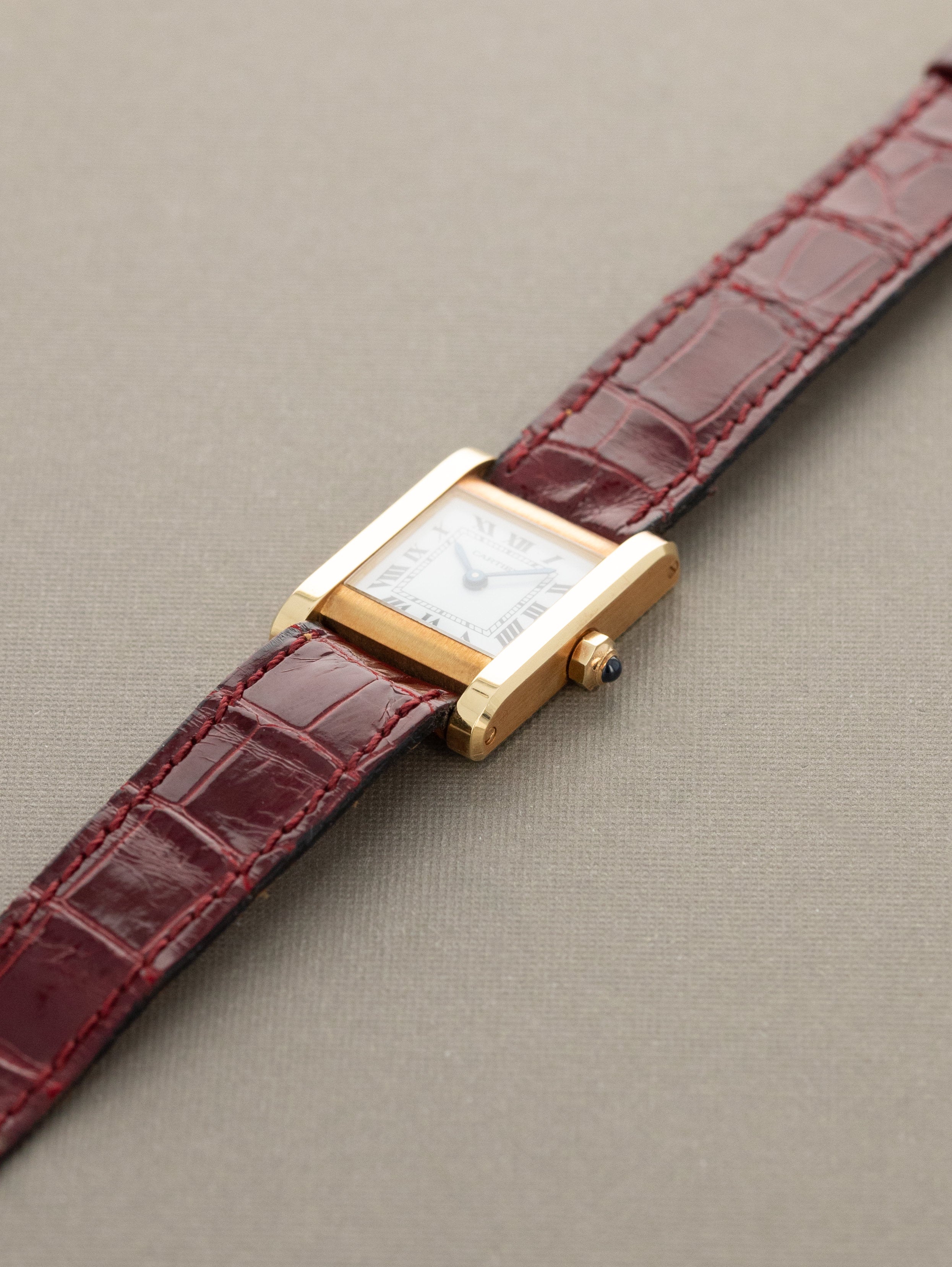 Cartier Tank Normale Ref. 66014 'Ladies' - White 'Swiss' Dial Unpolished w/ Box & Papers