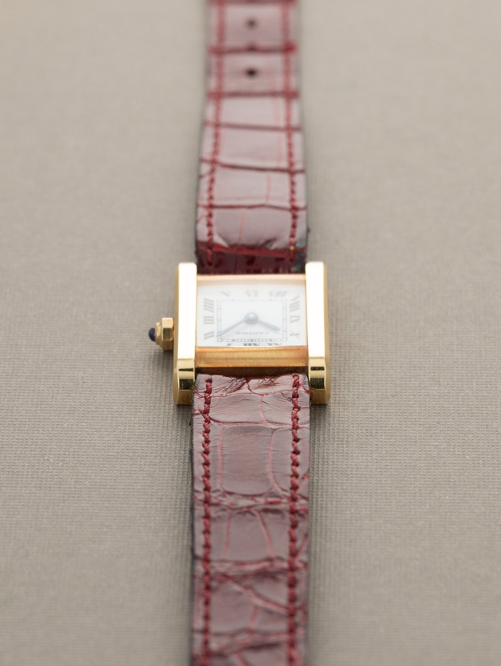 Cartier Tank Normale Ref. 66014 'Ladies' - White 'Swiss' Dial Unpolished w/ Box & Papers