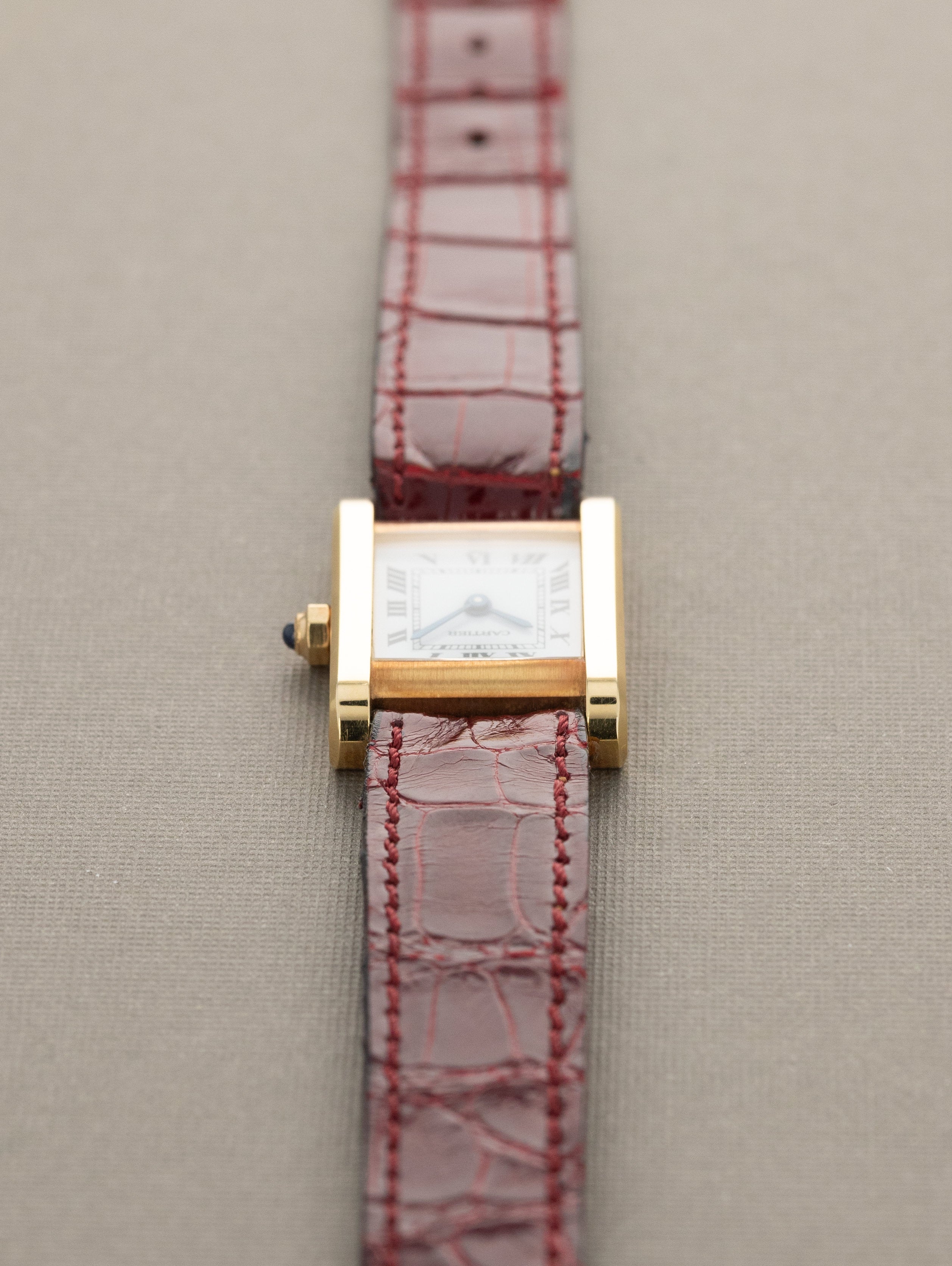 Cartier Tank Normale Ref. 66014 'Ladies' - White 'Swiss' Dial Unpolished w/ Box & Papers