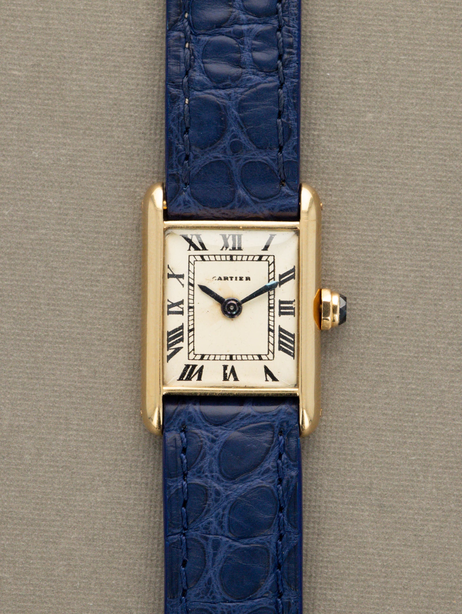 Cartier Tank Louis 'Ladies' - 'Paris' Dial 1960s W/ EWC Movement