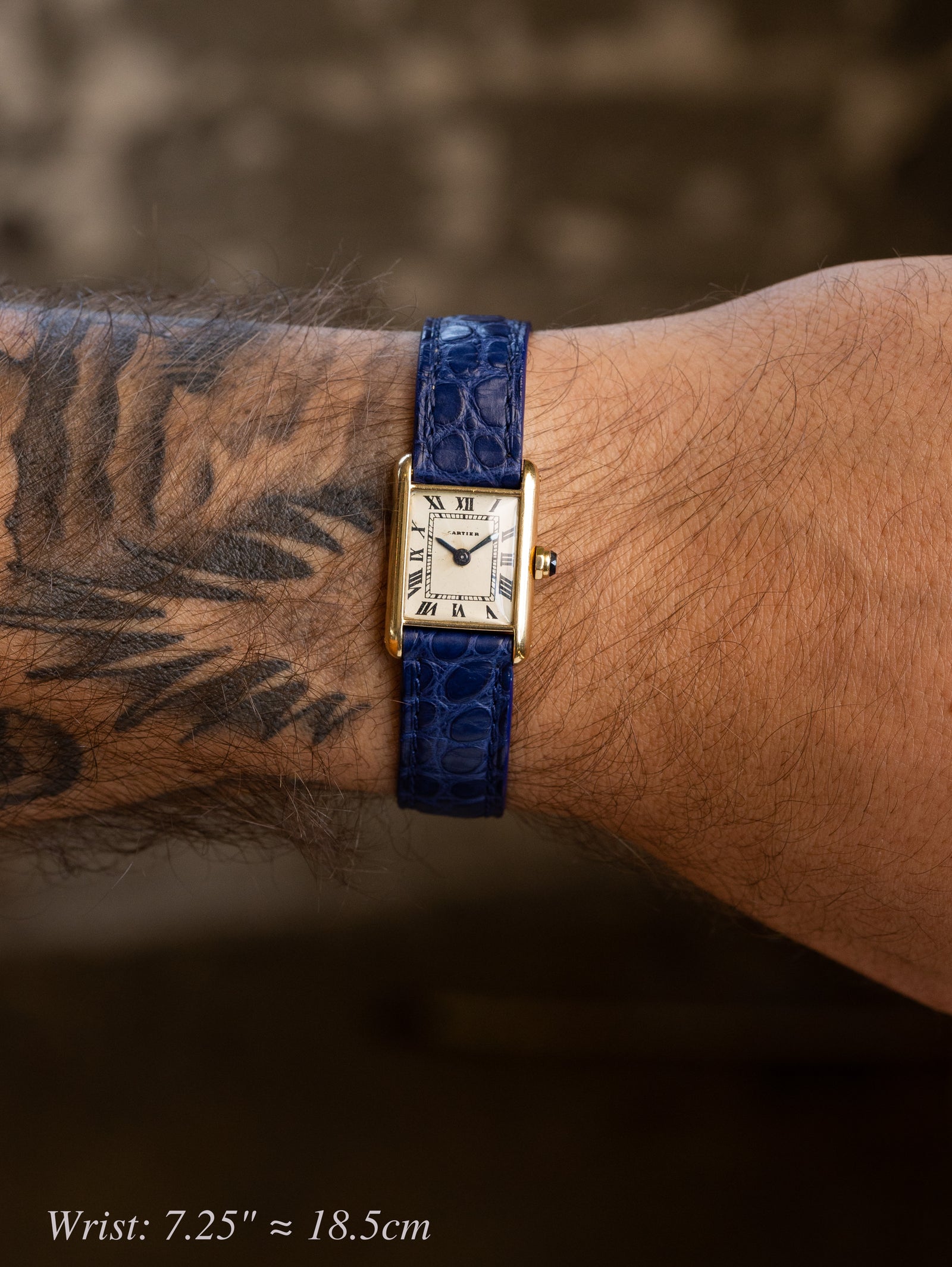 Cartier Tank Louis 'Ladies' - 'Paris' Dial 1960s W/ EWC Movement
