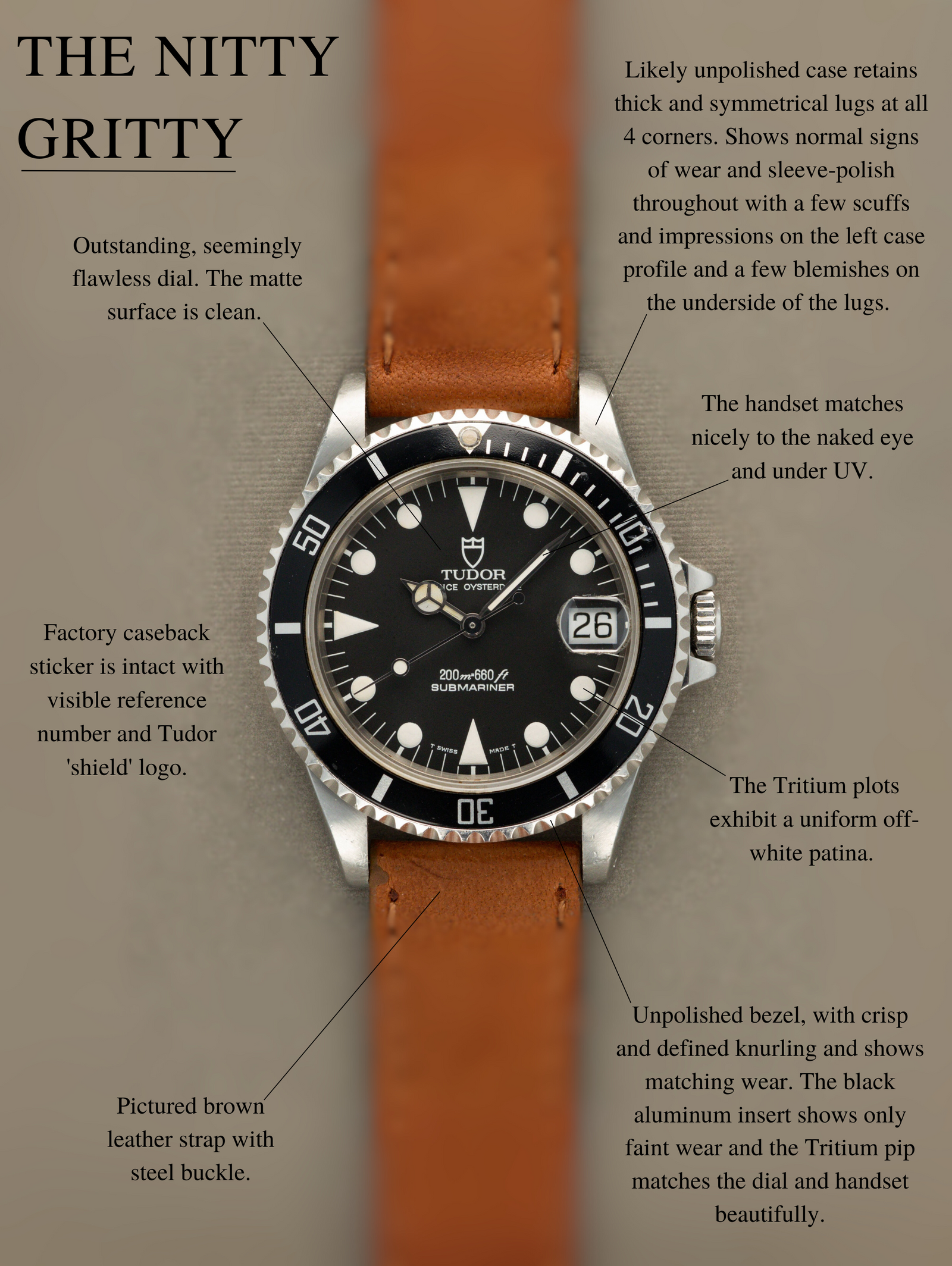 Tudor Submariner Date Ref. 75190 36mm - 'Midsize' w/ Caseback Sticker & Papers