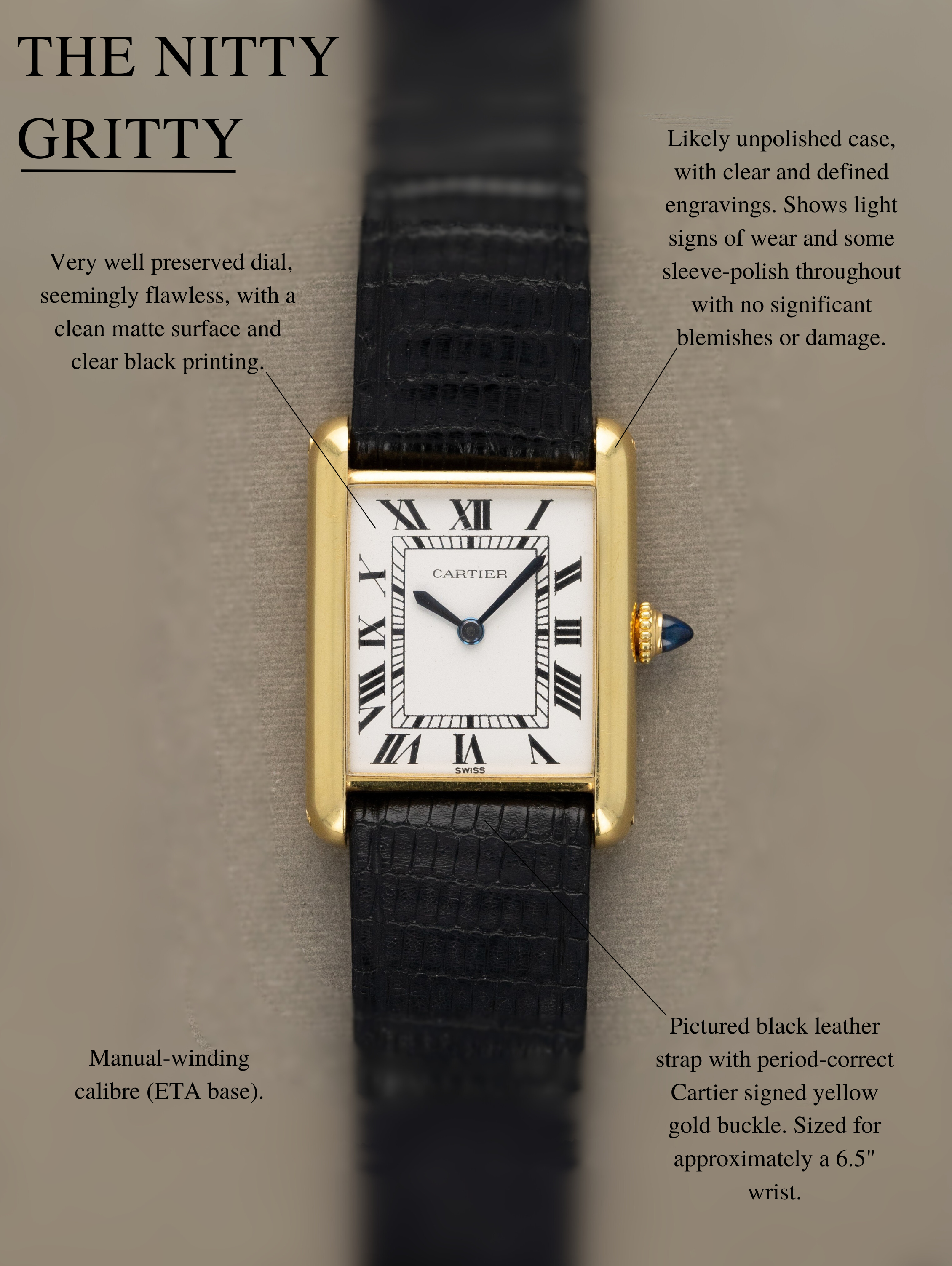 Cartier Tank Louis - 'Swiss' Dial Unpolished