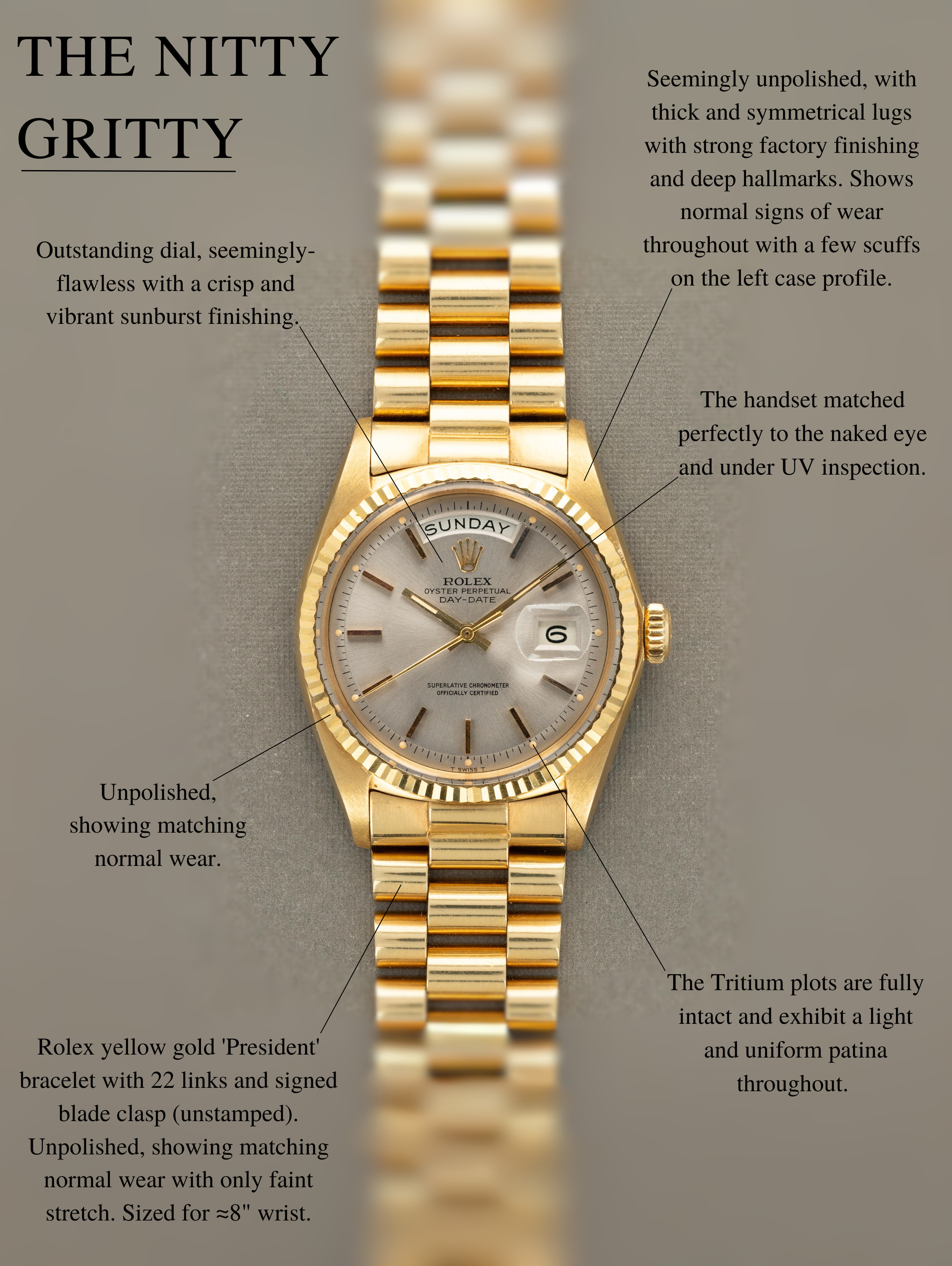 Rolex Day-Date Ref. 1803 - Sunburst Grey Dial