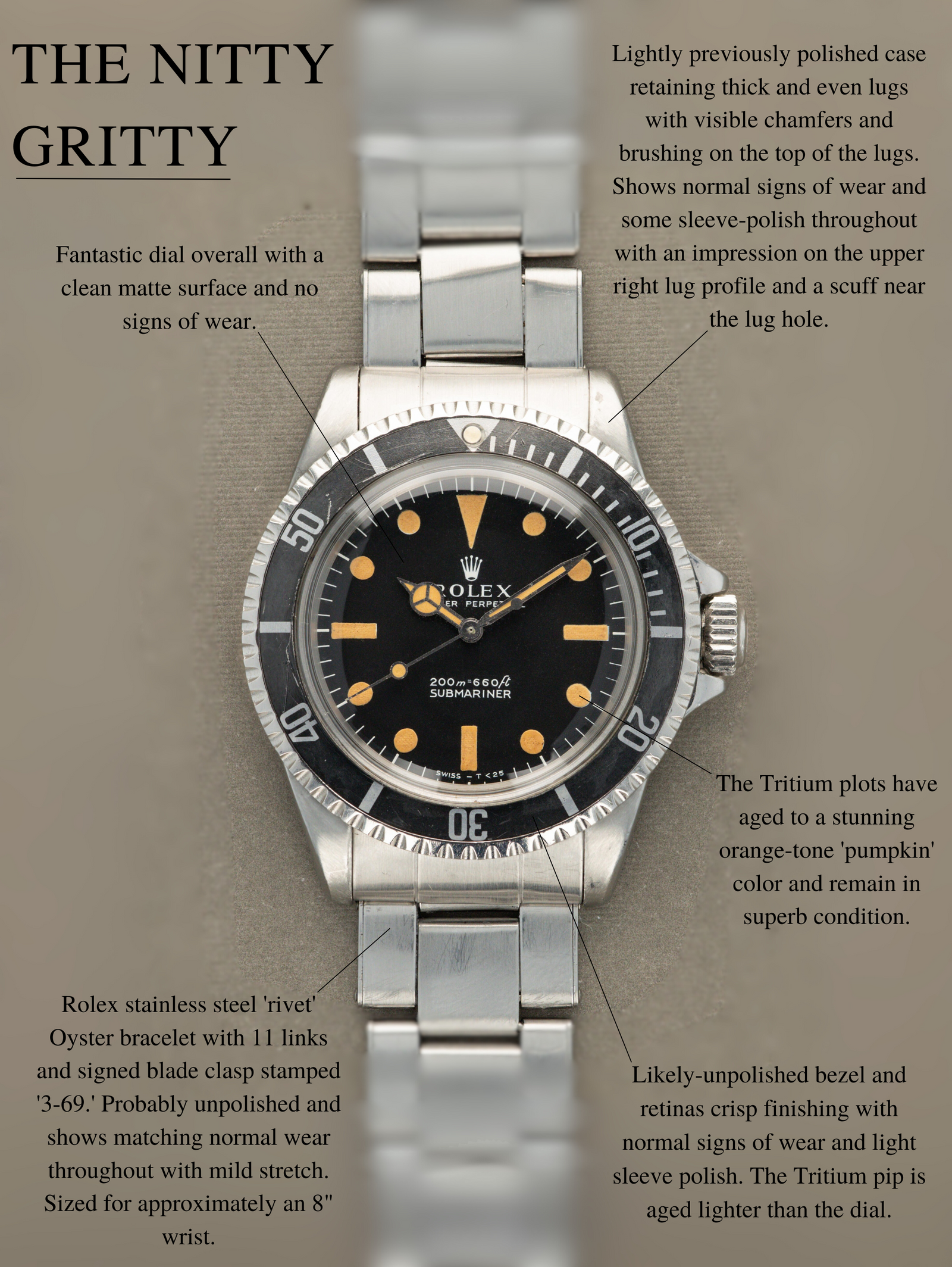 Rolex Submariner Ref. 5513 - 'Meters First Pumpkin'