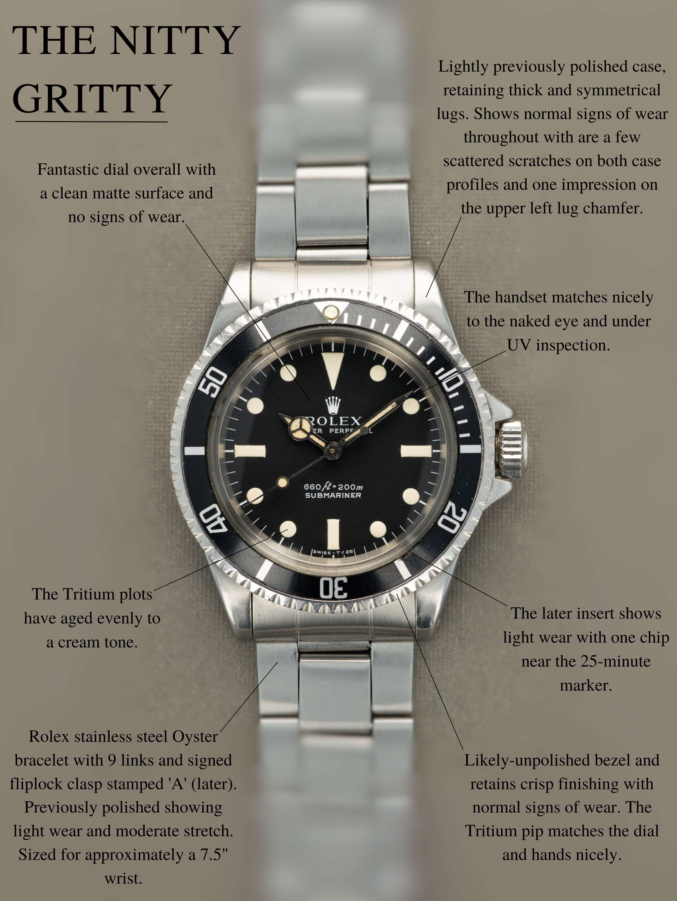 Rolex Submariner Ref. 5513 - 'Serif' Dial