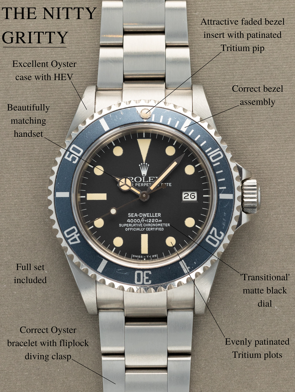 Rolex Sea-Dweller Ref. 16660 - 'Triple 6' Matte Black Transitional Box & Papers