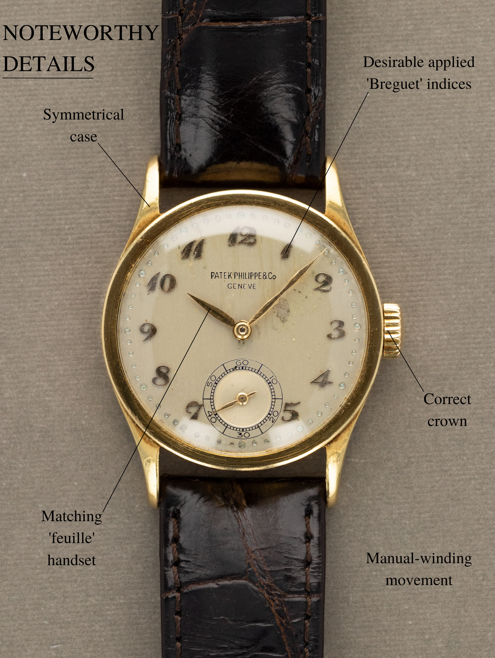 Patek Philippe Calatrava Ref. 96 - 'Breguet' Dial w/ Extract