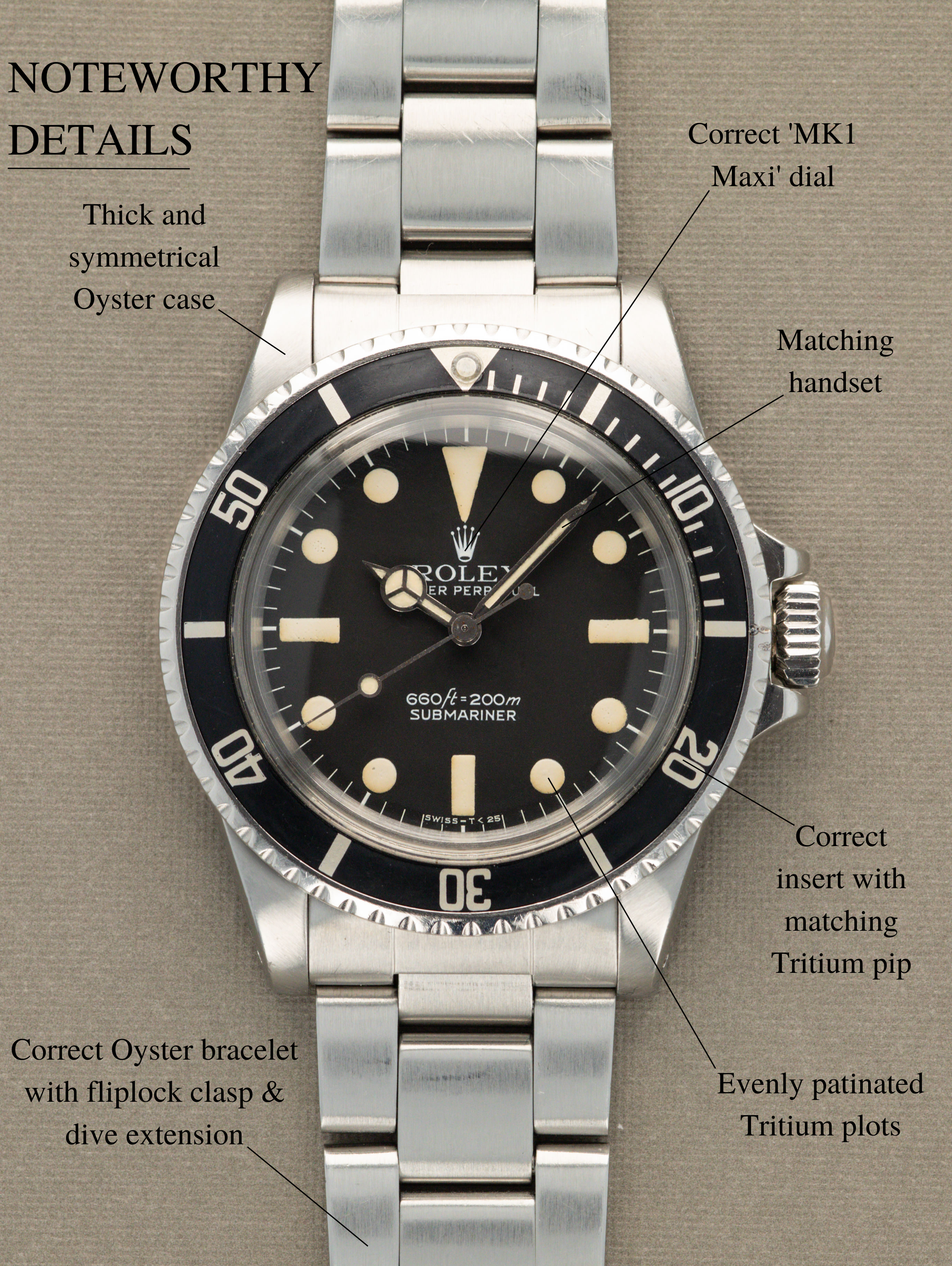 Rolex Submariner Ref. 5513 - 'MK1 Maxi' Dial